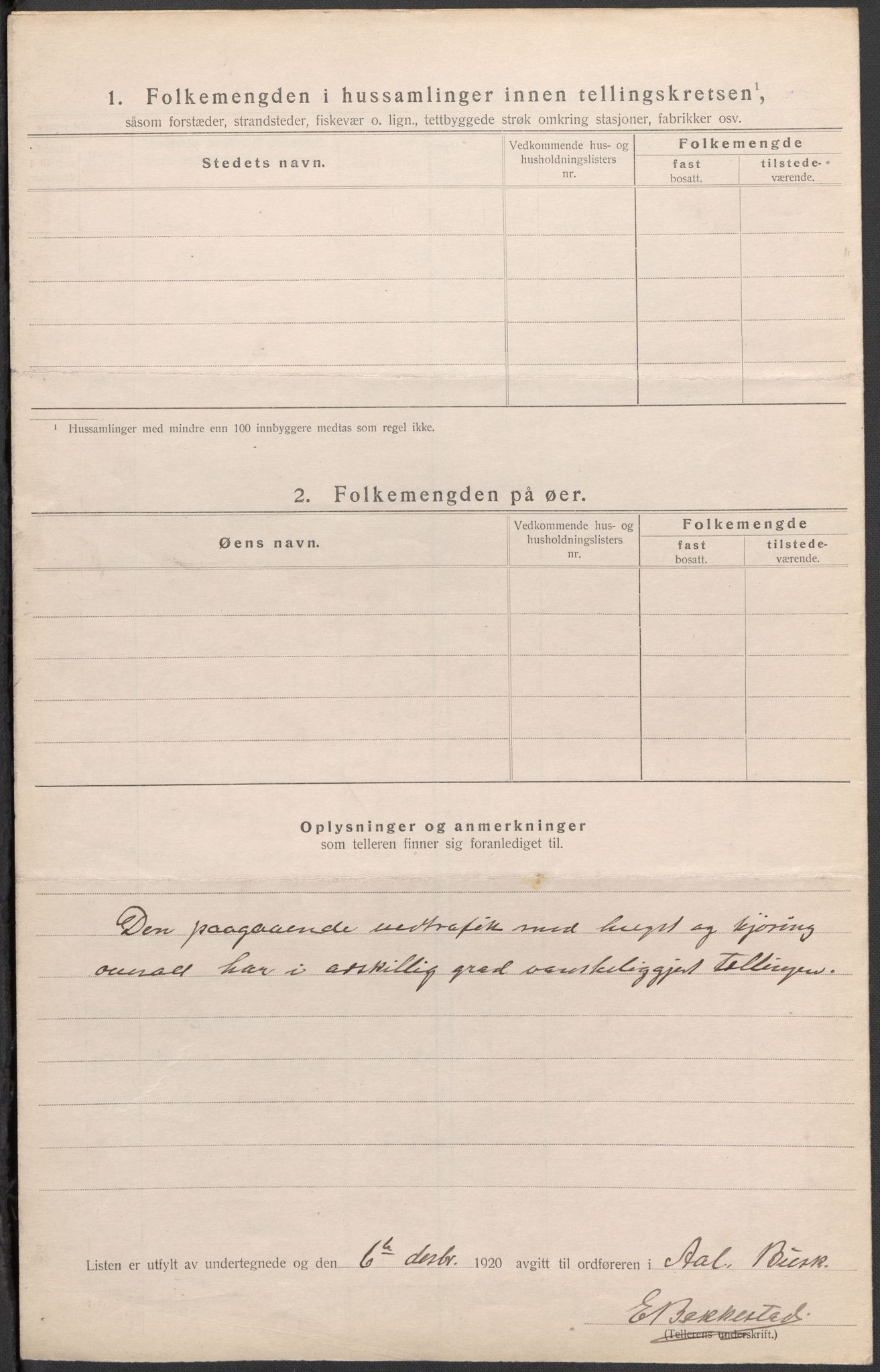 SAKO, 1920 census for Ål, 1920, p. 49