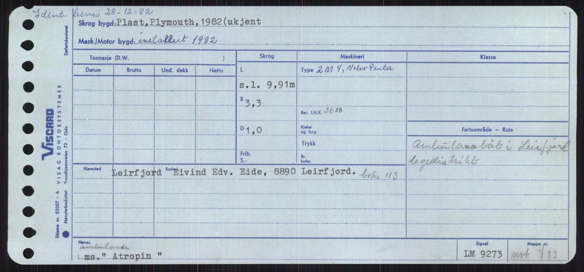 Sjøfartsdirektoratet med forløpere, Skipsmålingen, RA/S-1627/H/Ha/L0001/0001: Fartøy, A-Eig / Fartøy A-Bjøn, p. 499