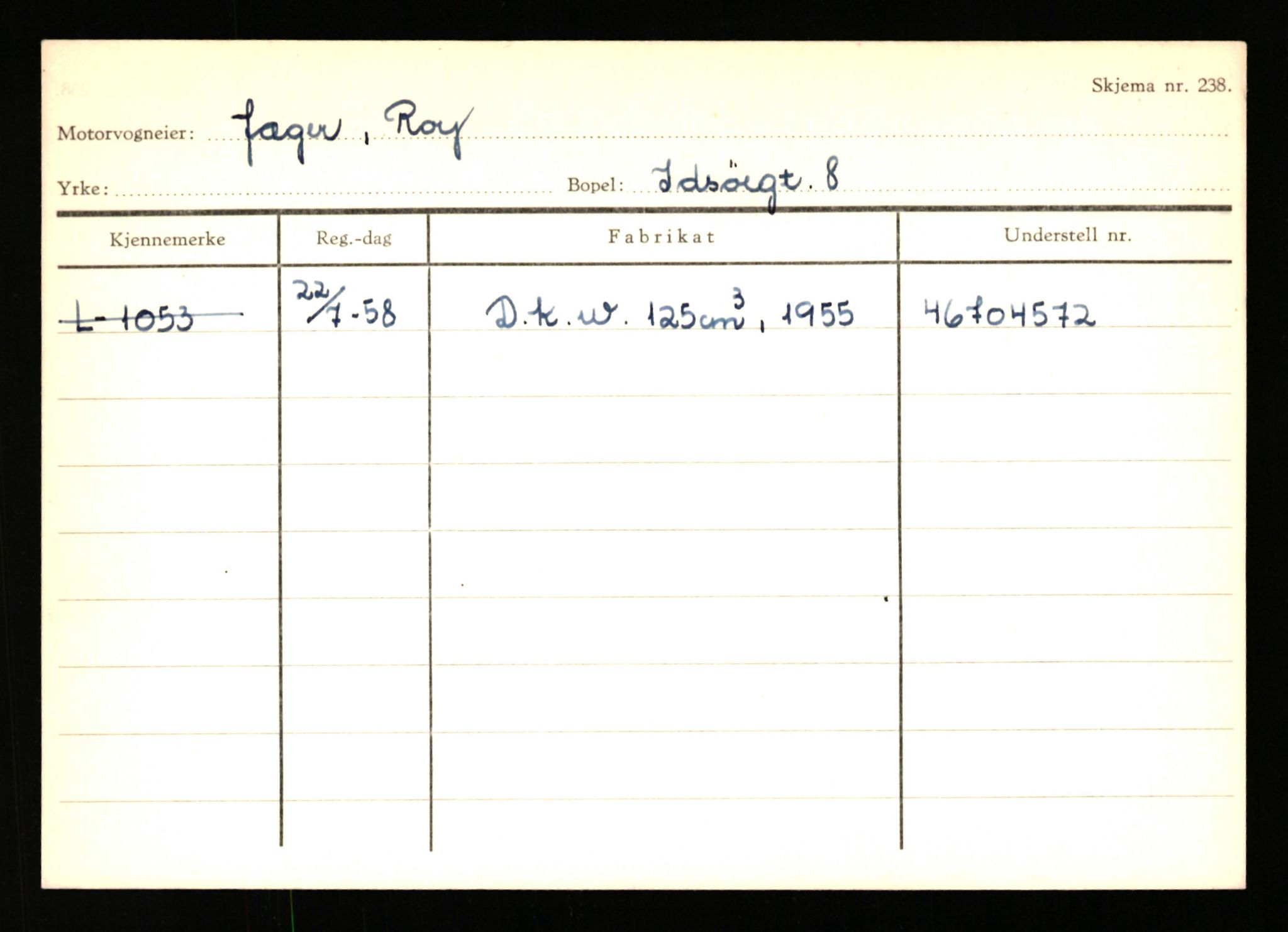 Stavanger trafikkstasjon, AV/SAST-A-101942/0/H/L0019: Jonassen - Kersbergen, 1930-1971, p. 1131