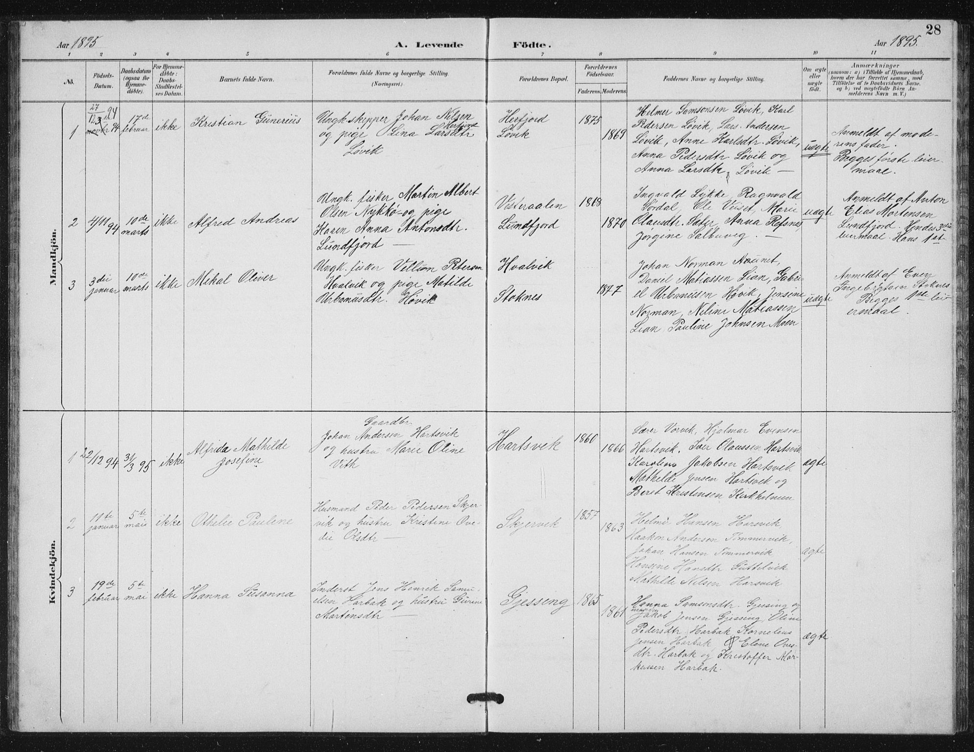 Ministerialprotokoller, klokkerbøker og fødselsregistre - Sør-Trøndelag, SAT/A-1456/656/L0698: Parish register (copy) no. 656C04, 1890-1904, p. 28