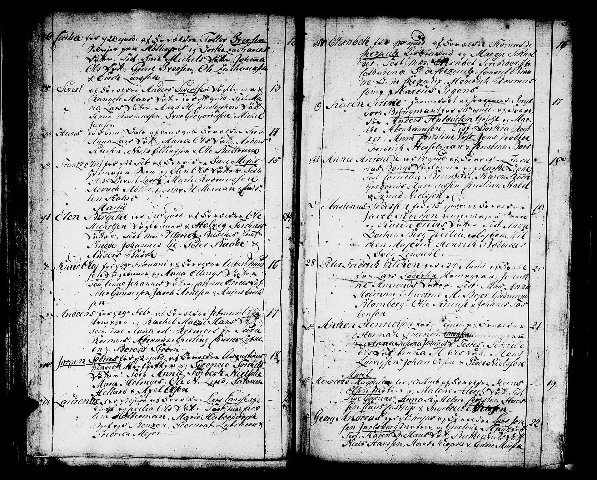 Domkirken sokneprestembete, SAB/A-74801/H/Haa/L0004: Parish register (official) no. A 4, 1763-1820, p. 4-5