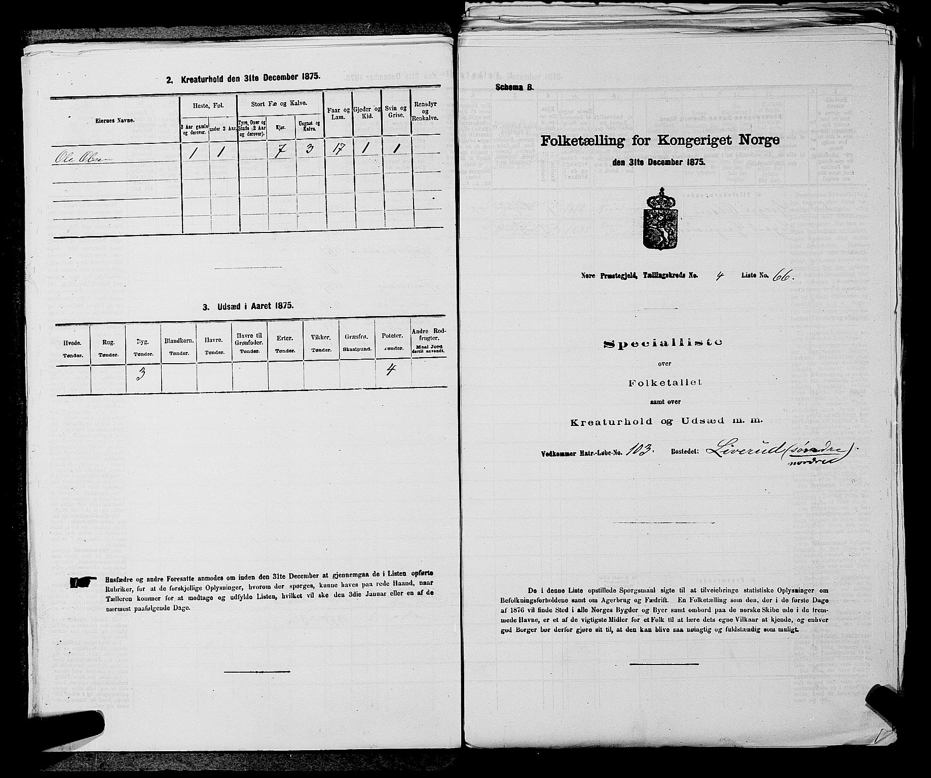SAKO, 1875 census for 0633P Nore, 1875, p. 488