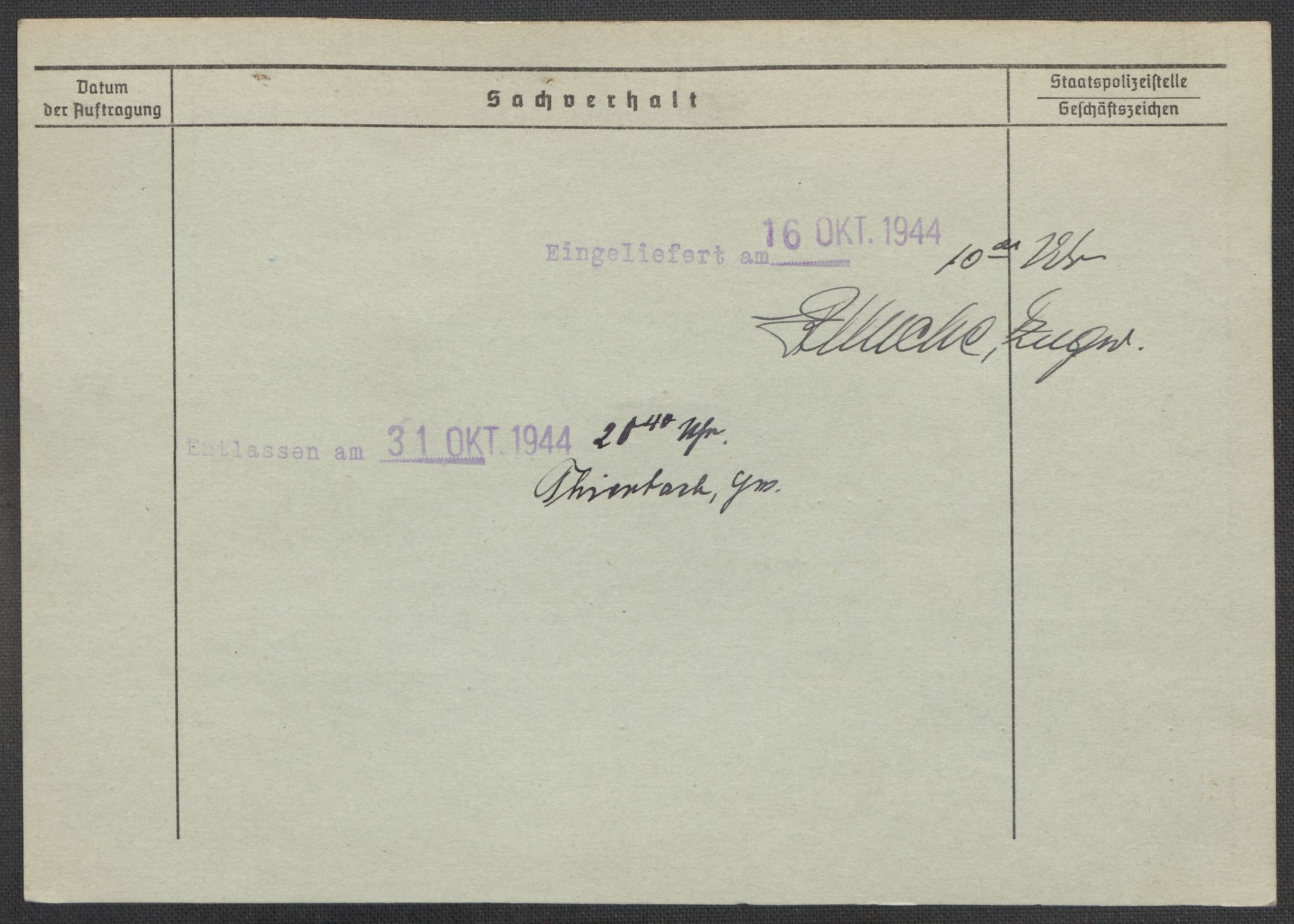 Befehlshaber der Sicherheitspolizei und des SD, AV/RA-RAFA-5969/E/Ea/Eaa/L0005: Register over norske fanger i Møllergata 19: Hø-Kj, 1940-1945, p. 1318