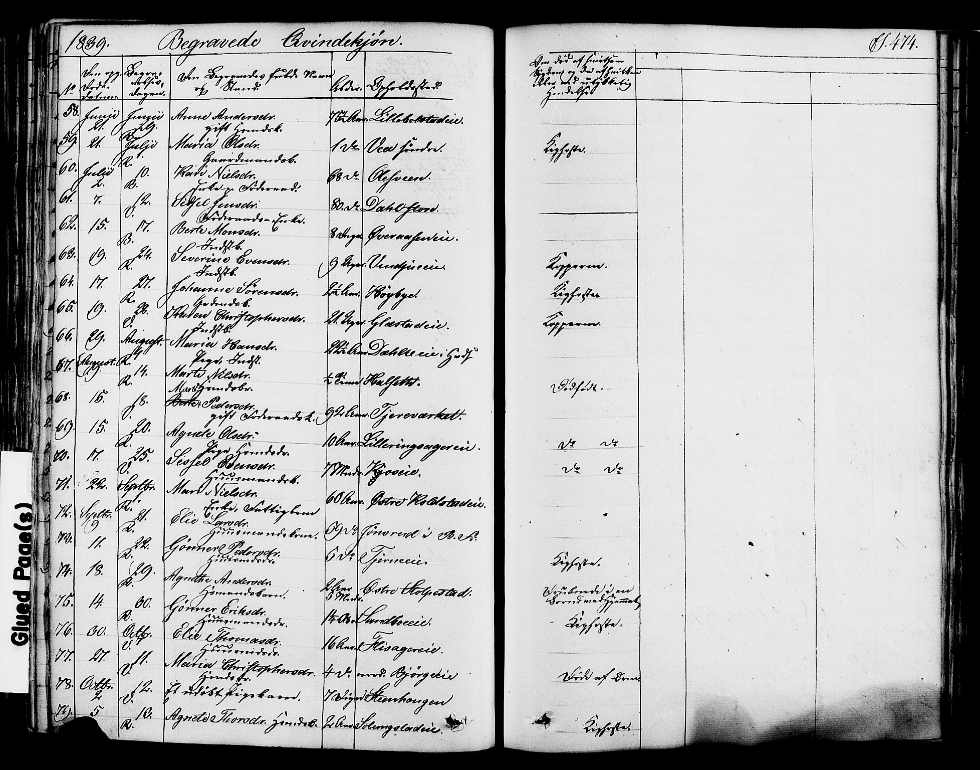 Ringsaker prestekontor, AV/SAH-PREST-014/K/Ka/L0008: Parish register (official) no. 8, 1837-1850, p. 474