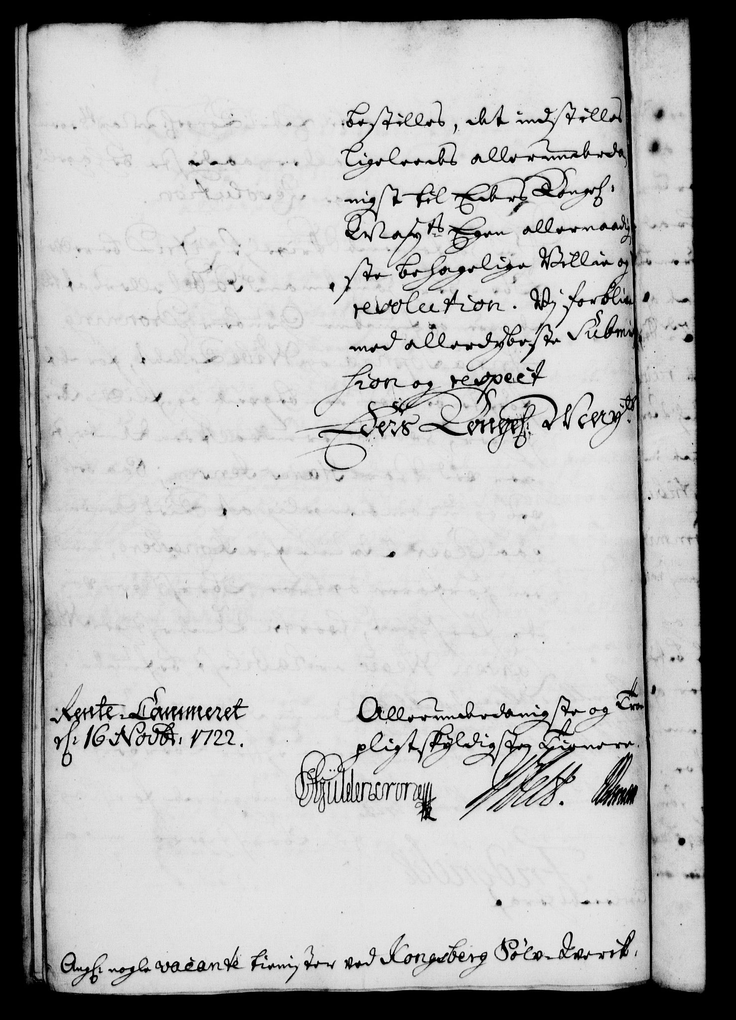 Rentekammeret, Kammerkanselliet, RA/EA-3111/G/Gf/Gfa/L0005: Norsk relasjons- og resolusjonsprotokoll (merket RK 52.5), 1722, p. 739