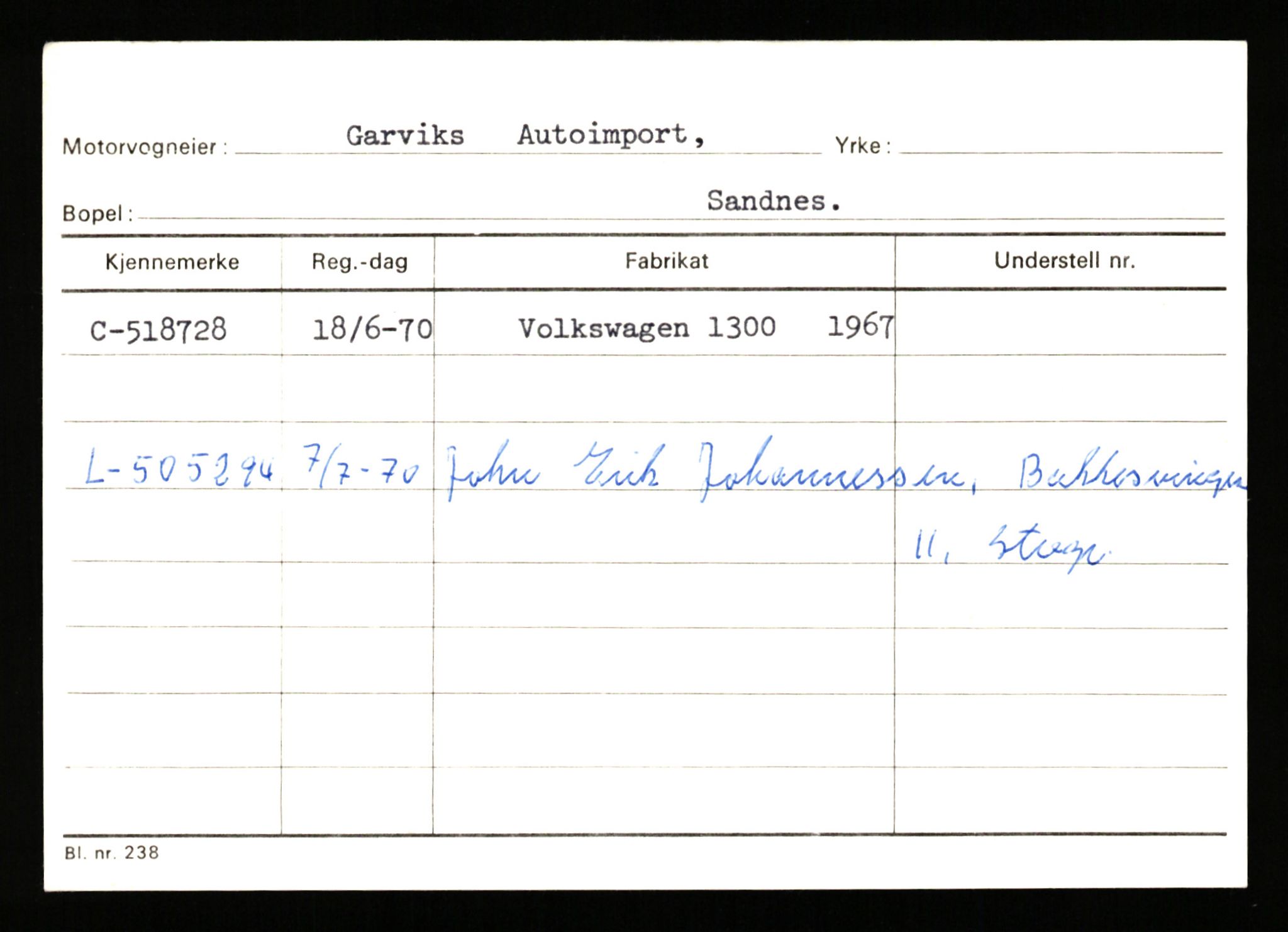 Stavanger trafikkstasjon, AV/SAST-A-101942/0/G/L0012: Registreringsnummer: 363571 - 800000, 1930-1971, p. 917