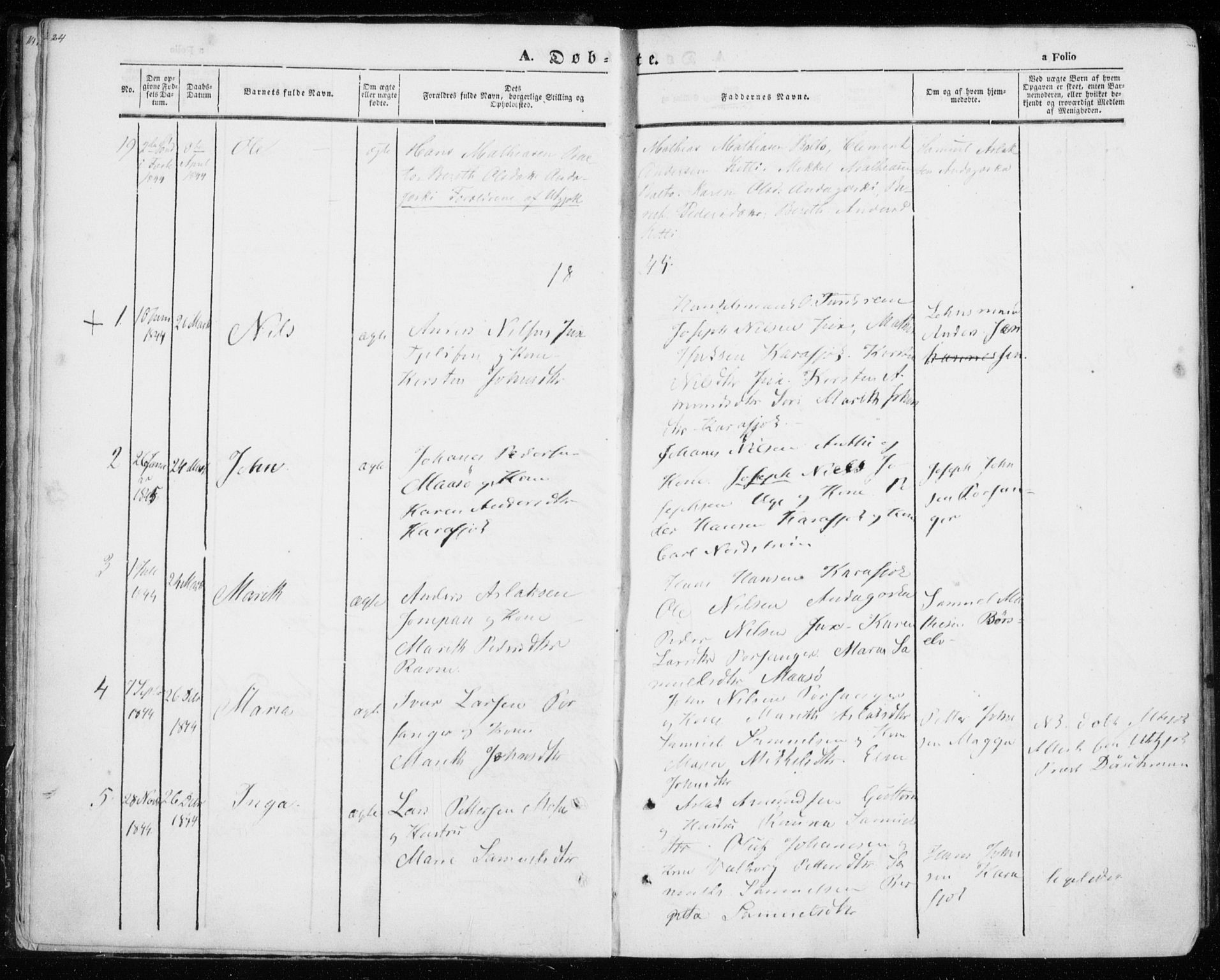Kistrand/Porsanger sokneprestembete, SATØ/S-1351/H/Ha/L0012.kirke: Parish register (official) no. 12, 1843-1871, p. 24-25