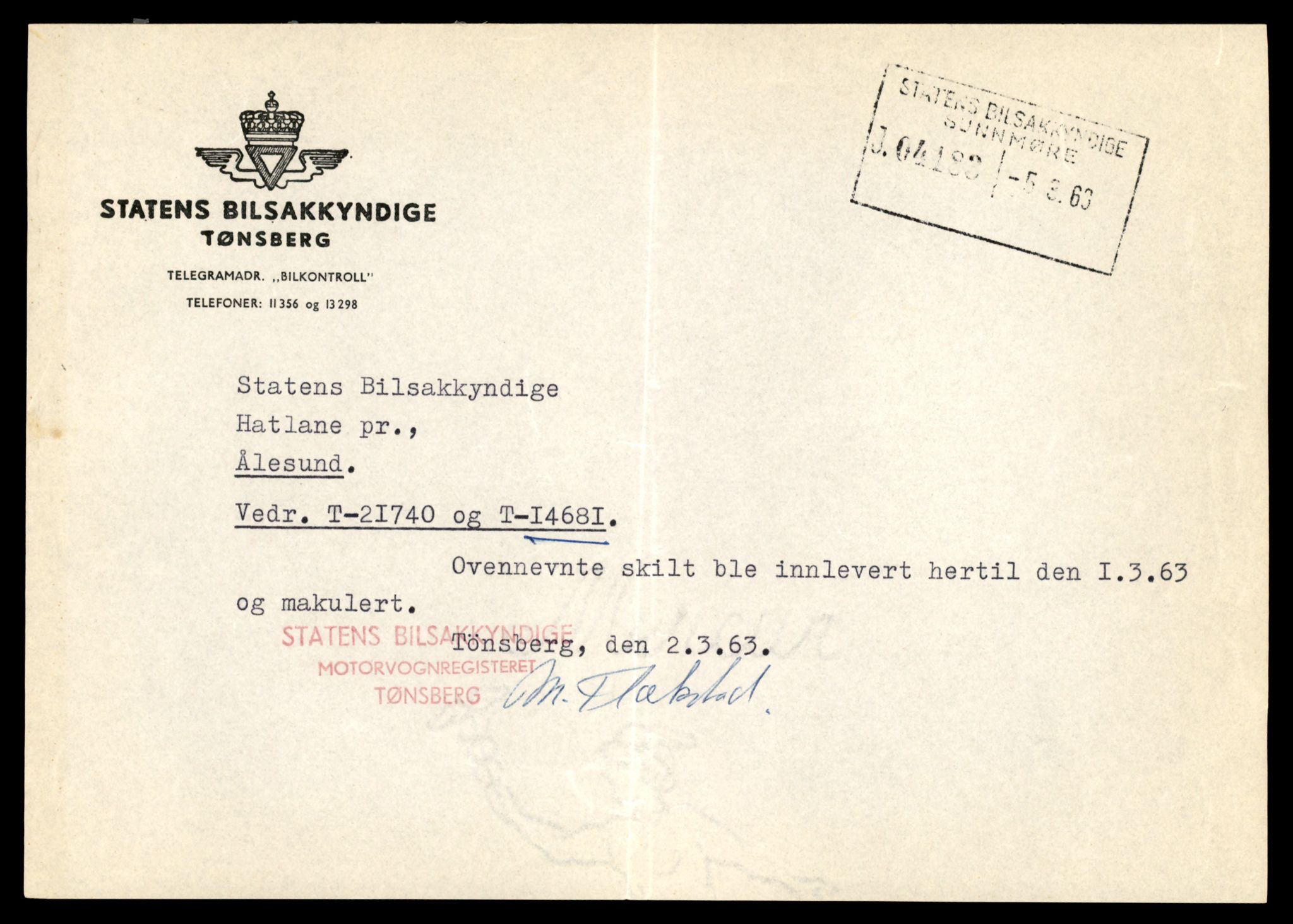 Møre og Romsdal vegkontor - Ålesund trafikkstasjon, AV/SAT-A-4099/F/Fe/L0047: Registreringskort for kjøretøy T 14580 - T 14720, 1927-1998, p. 2389