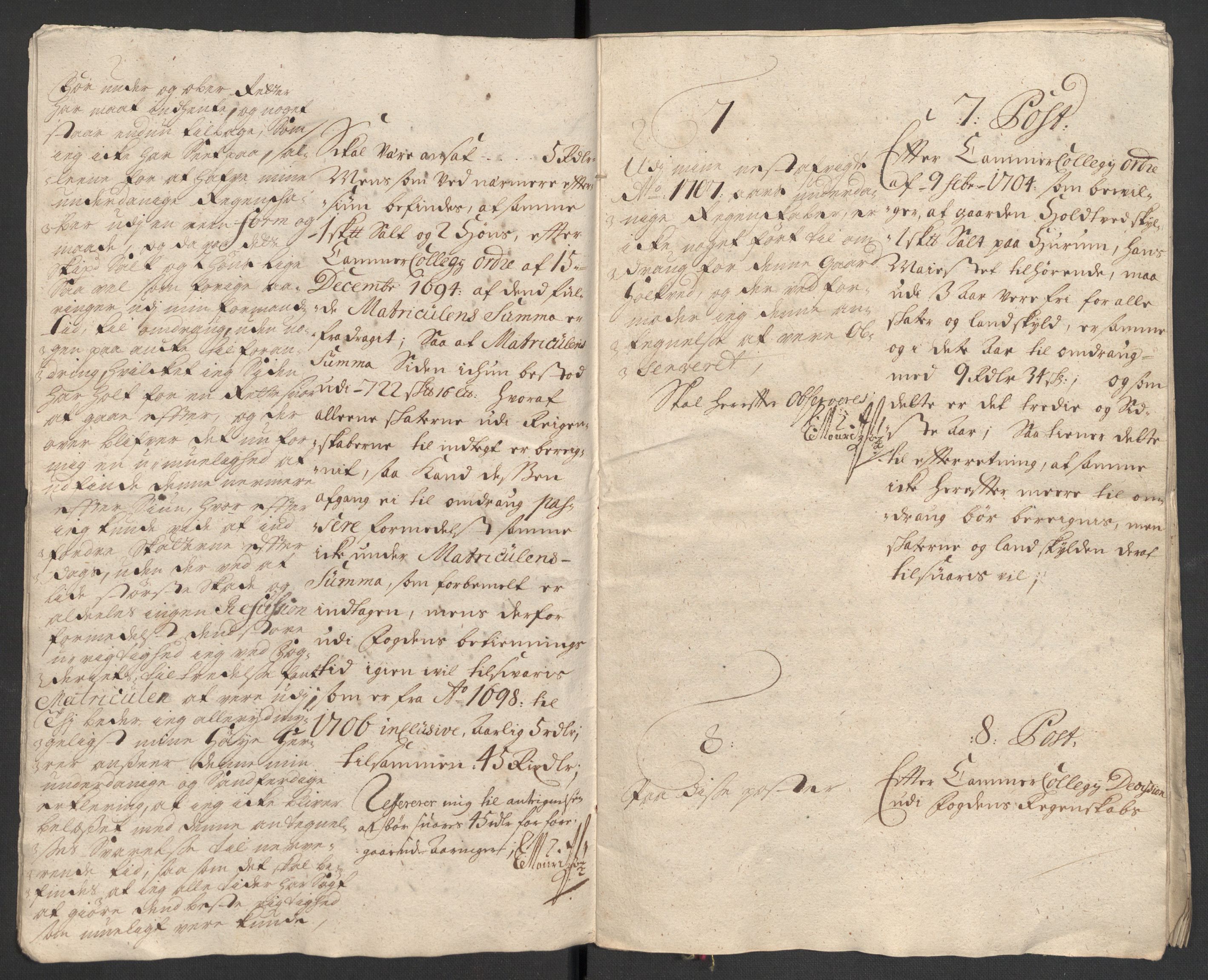 Rentekammeret inntil 1814, Reviderte regnskaper, Fogderegnskap, AV/RA-EA-4092/R30/L1701: Fogderegnskap Hurum, Røyken, Eiker og Lier, 1706-1707, p. 195