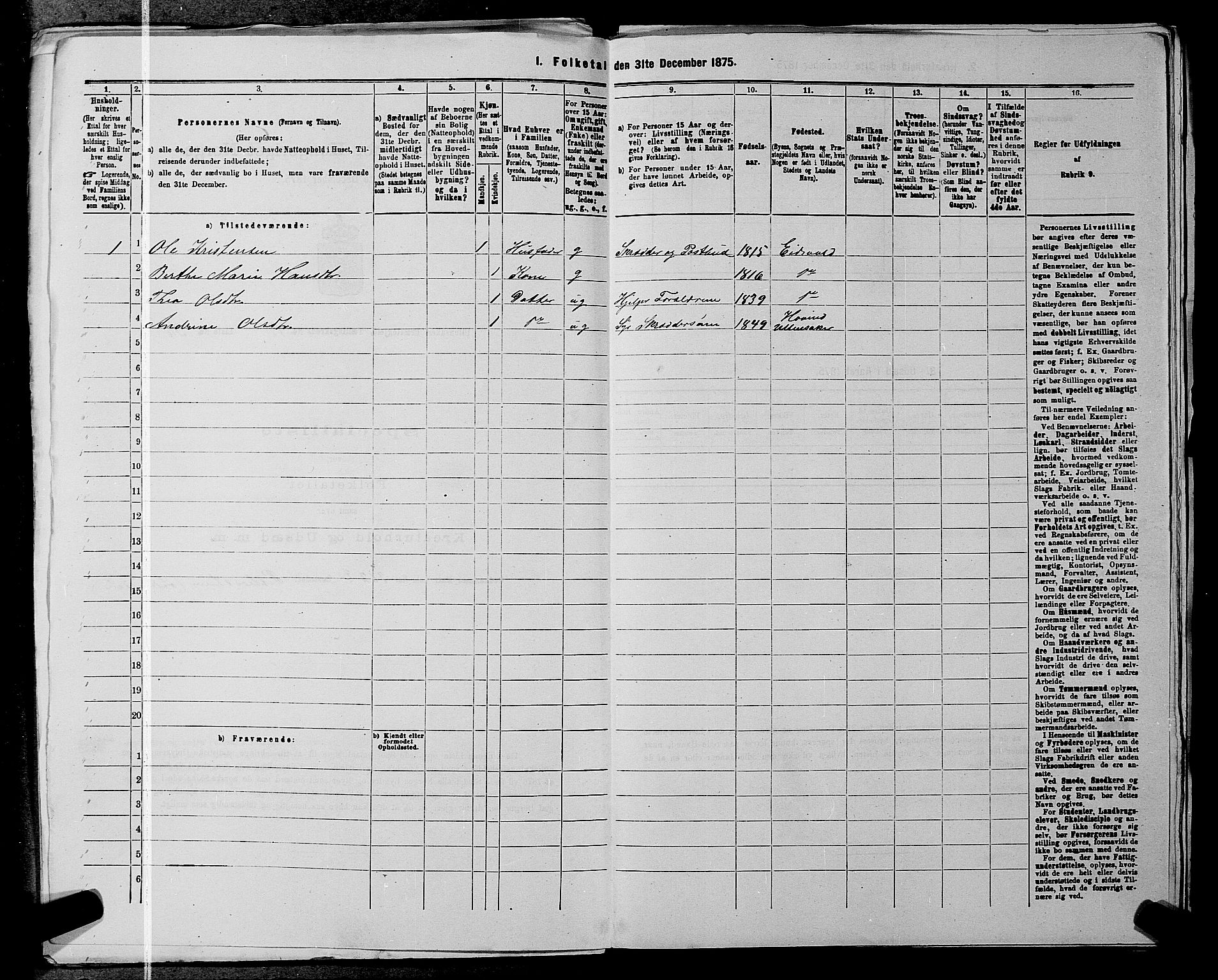RA, 1875 census for 0235P Ullensaker, 1875, p. 2028