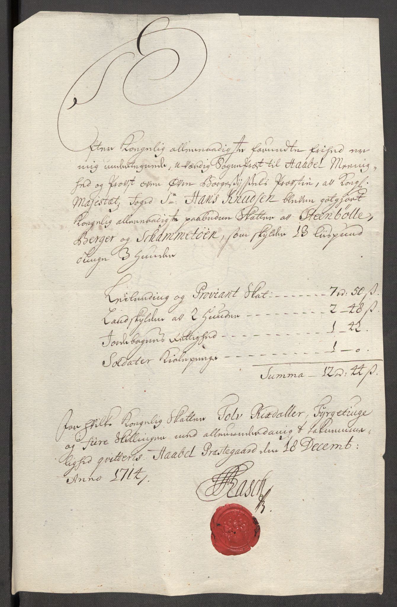 Rentekammeret inntil 1814, Reviderte regnskaper, Fogderegnskap, AV/RA-EA-4092/R04/L0138: Fogderegnskap Moss, Onsøy, Tune, Veme og Åbygge, 1713-1714, p. 492