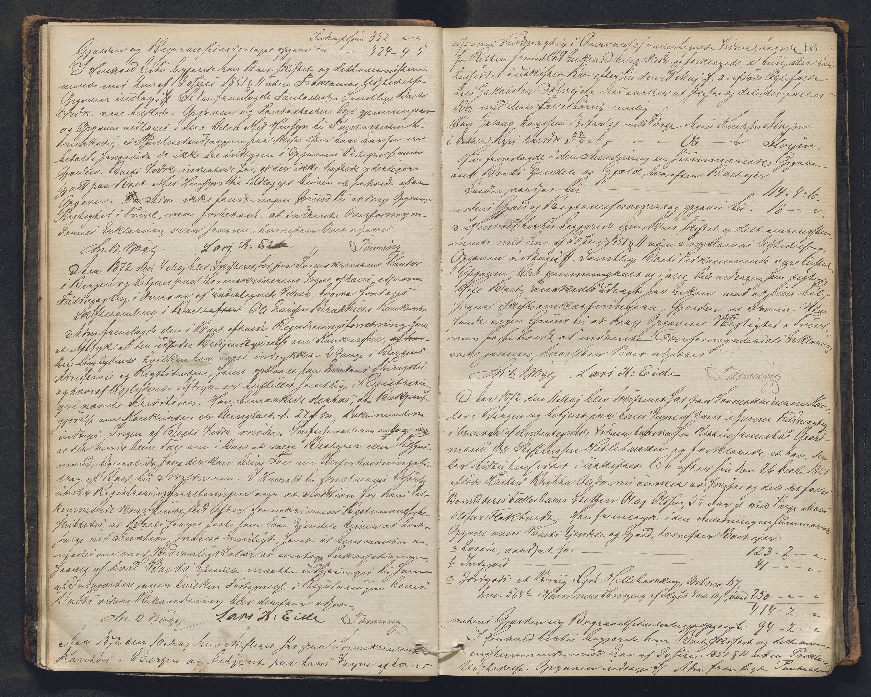 Nordhordland sorenskrivar, AV/SAB-A-2901/1/H/Hc/L0002: Skifteforhandlingsprotokollar, 1871-1878, p. 16