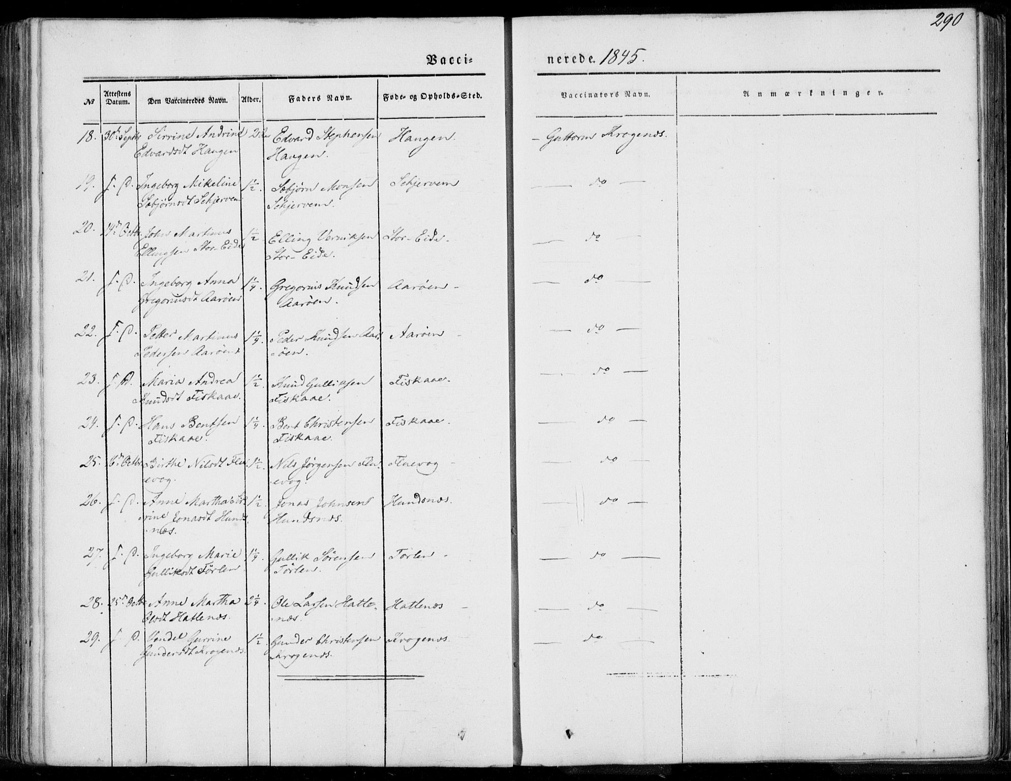 Ministerialprotokoller, klokkerbøker og fødselsregistre - Møre og Romsdal, AV/SAT-A-1454/501/L0006: Parish register (official) no. 501A06, 1844-1868, p. 290