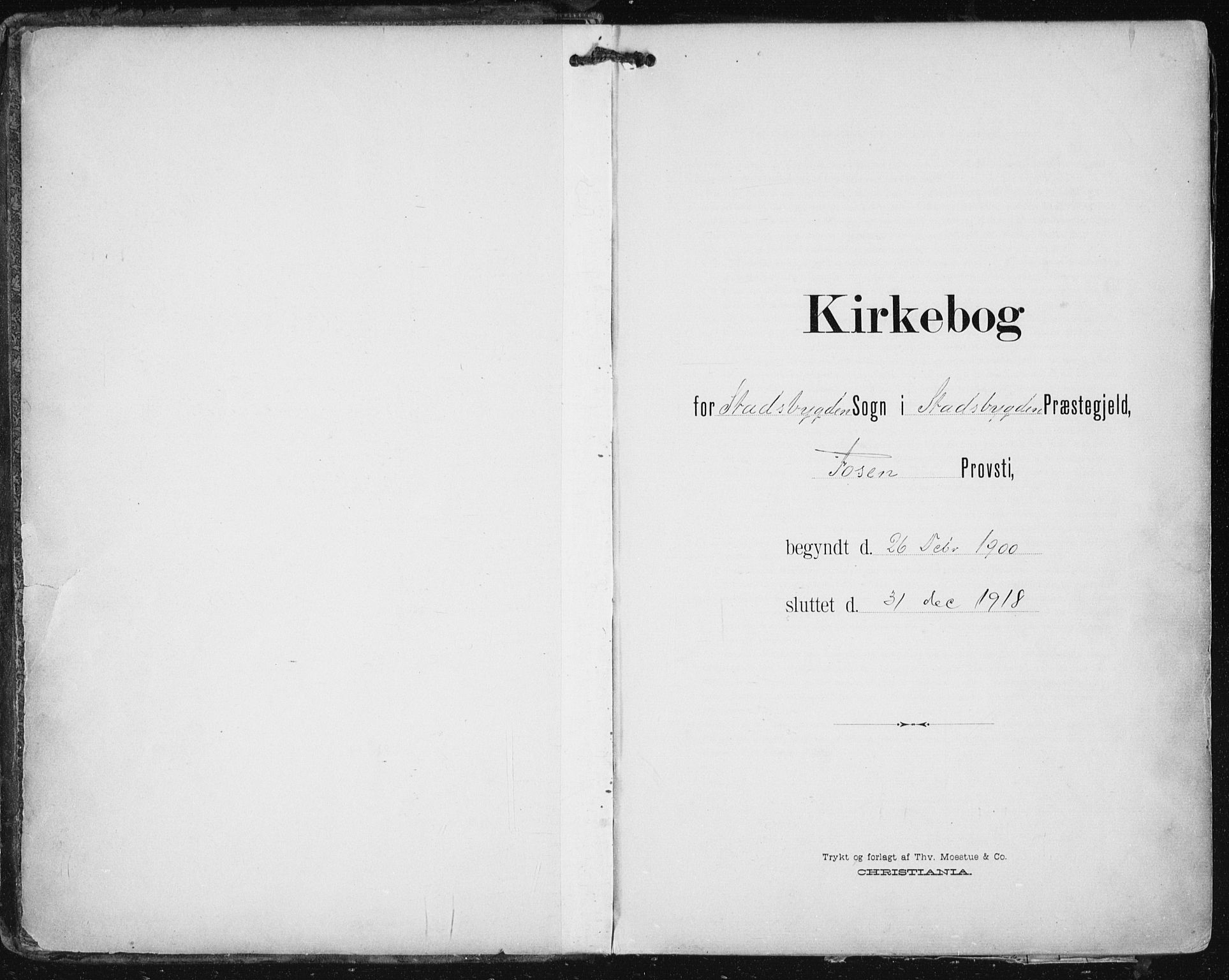 Ministerialprotokoller, klokkerbøker og fødselsregistre - Sør-Trøndelag, SAT/A-1456/646/L0616: Parish register (official) no. 646A14, 1900-1918