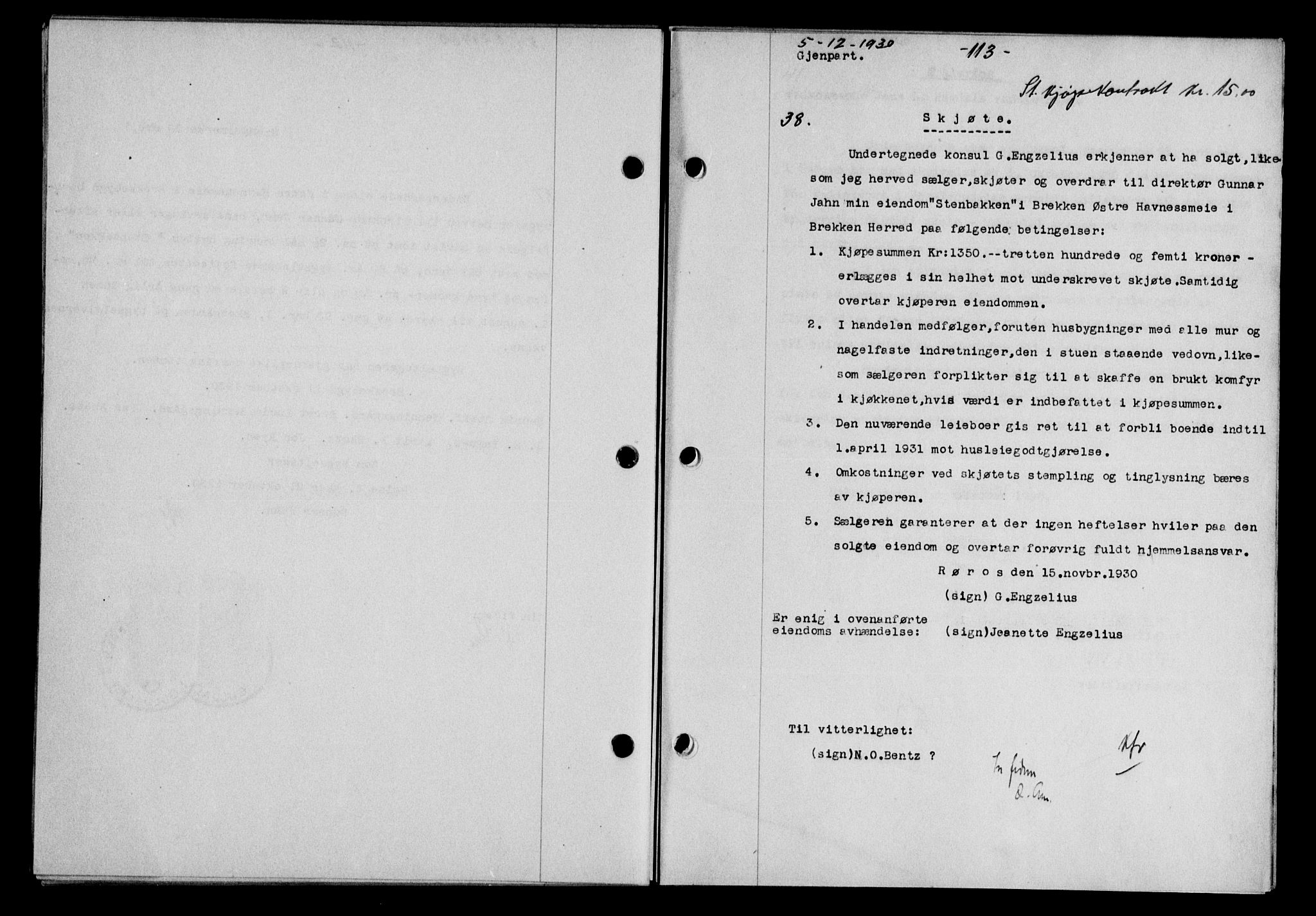 Gauldal sorenskriveri, AV/SAT-A-0014/1/2/2C/L0041: Mortgage book no. 42-43, 1930-1931, Deed date: 05.12.1930