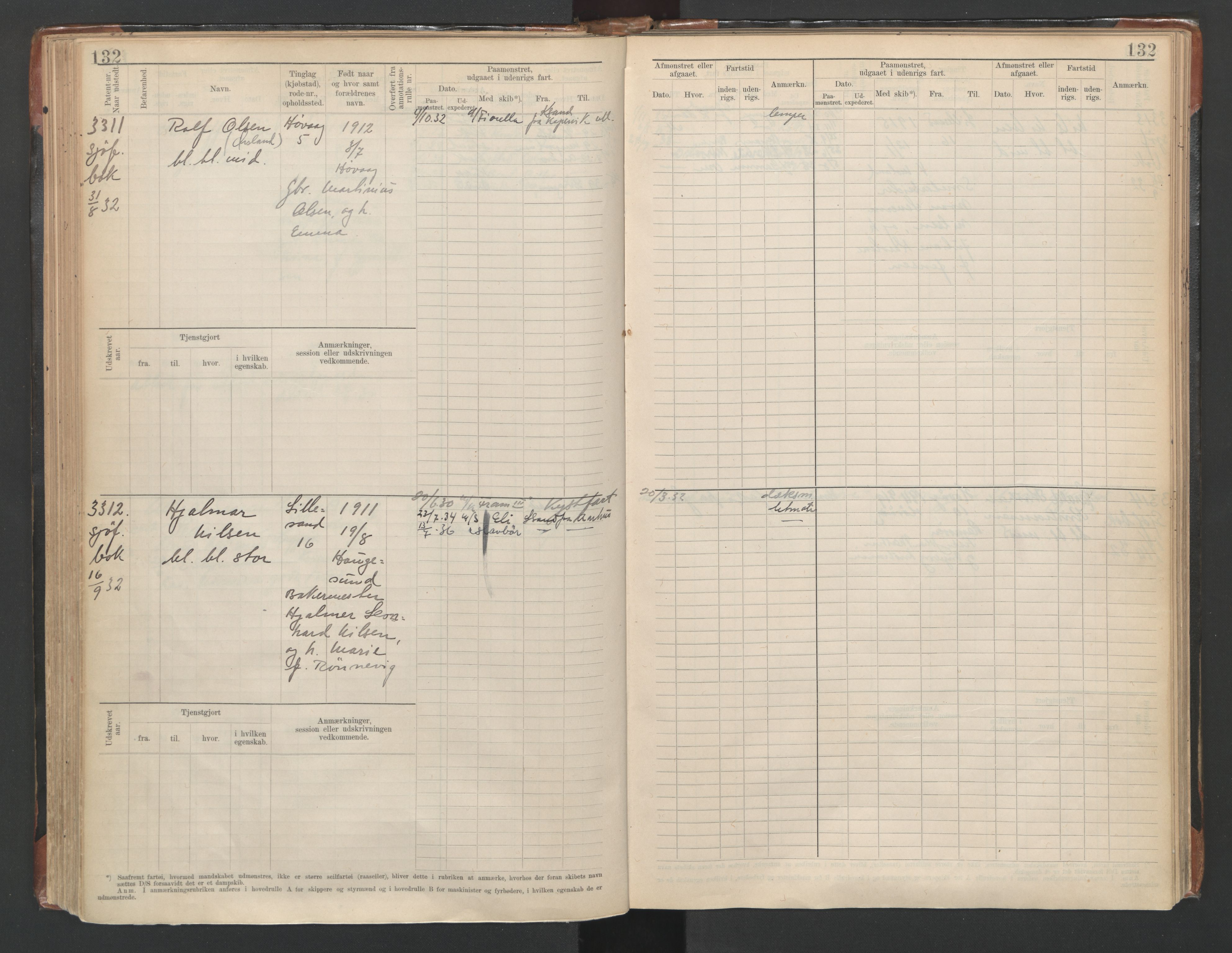 Lillesand mønstringskrets, SAK/2031-0014/F/Fb/L0016: Hovedrulle nr 3049-3648, G-7, 1910-1948, p. 139