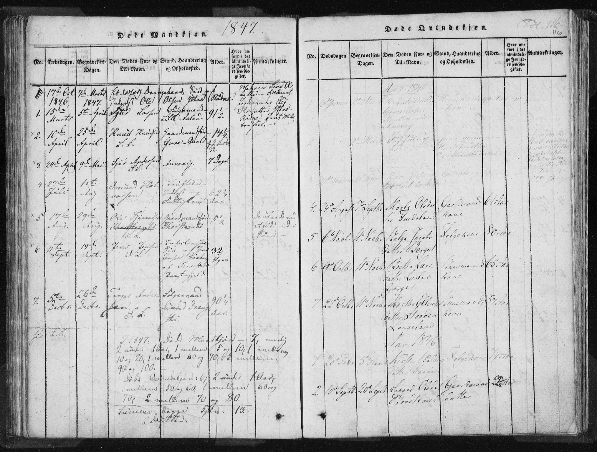 Vikedal sokneprestkontor, AV/SAST-A-101840/01/IV: Parish register (official) no. A 5, 1817-1850, p. 116