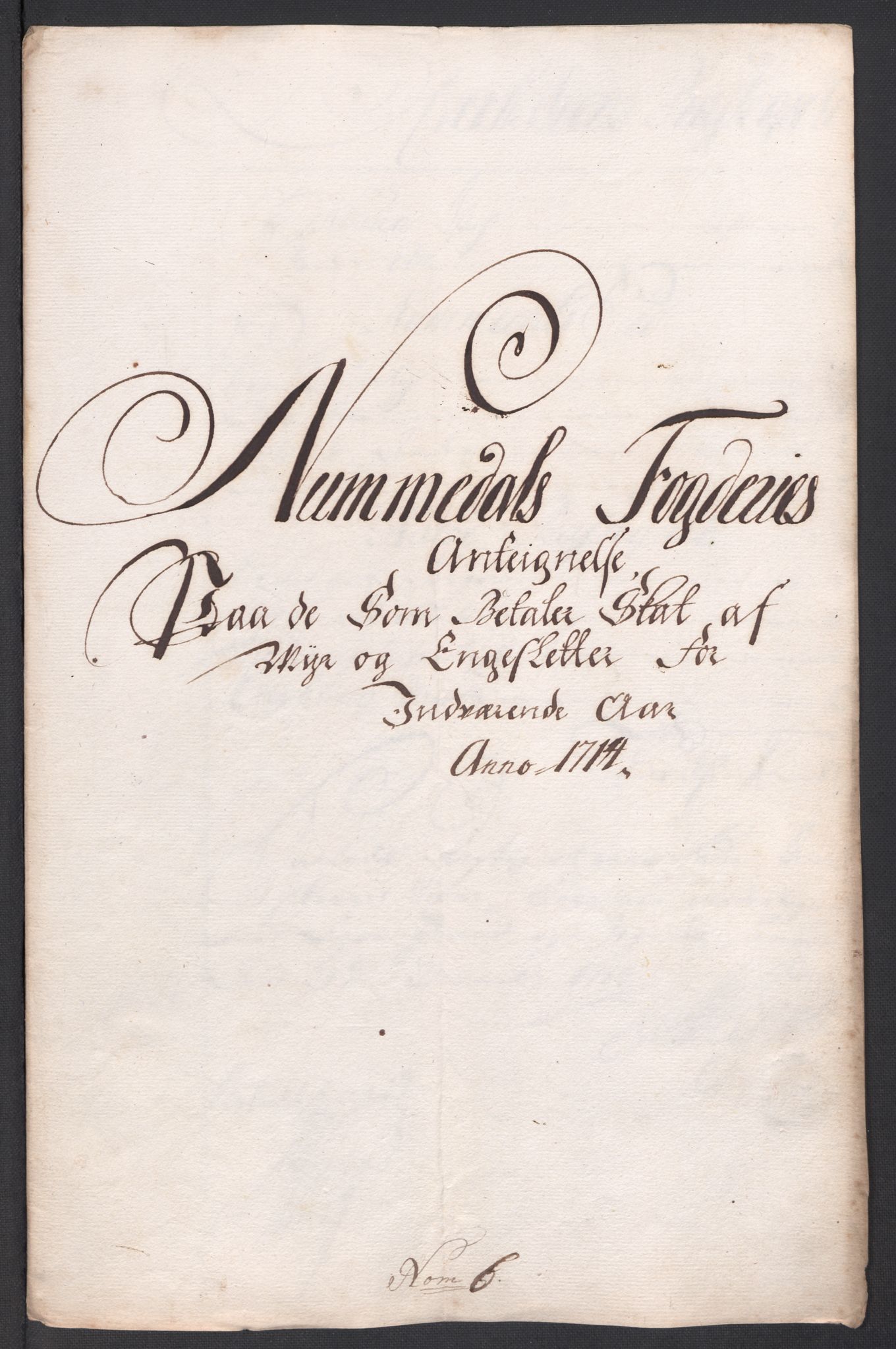 Rentekammeret inntil 1814, Reviderte regnskaper, Fogderegnskap, AV/RA-EA-4092/R64/L4435: Fogderegnskap Namdal, 1714, p. 108