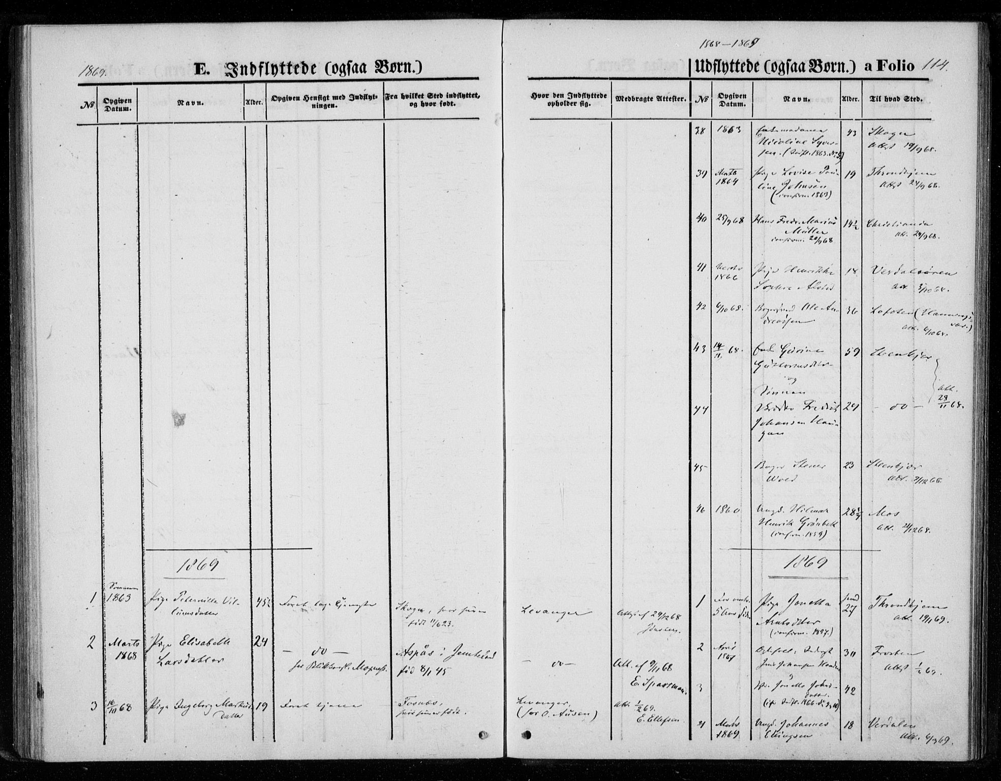 Ministerialprotokoller, klokkerbøker og fødselsregistre - Nord-Trøndelag, SAT/A-1458/720/L0186: Parish register (official) no. 720A03, 1864-1874, p. 114