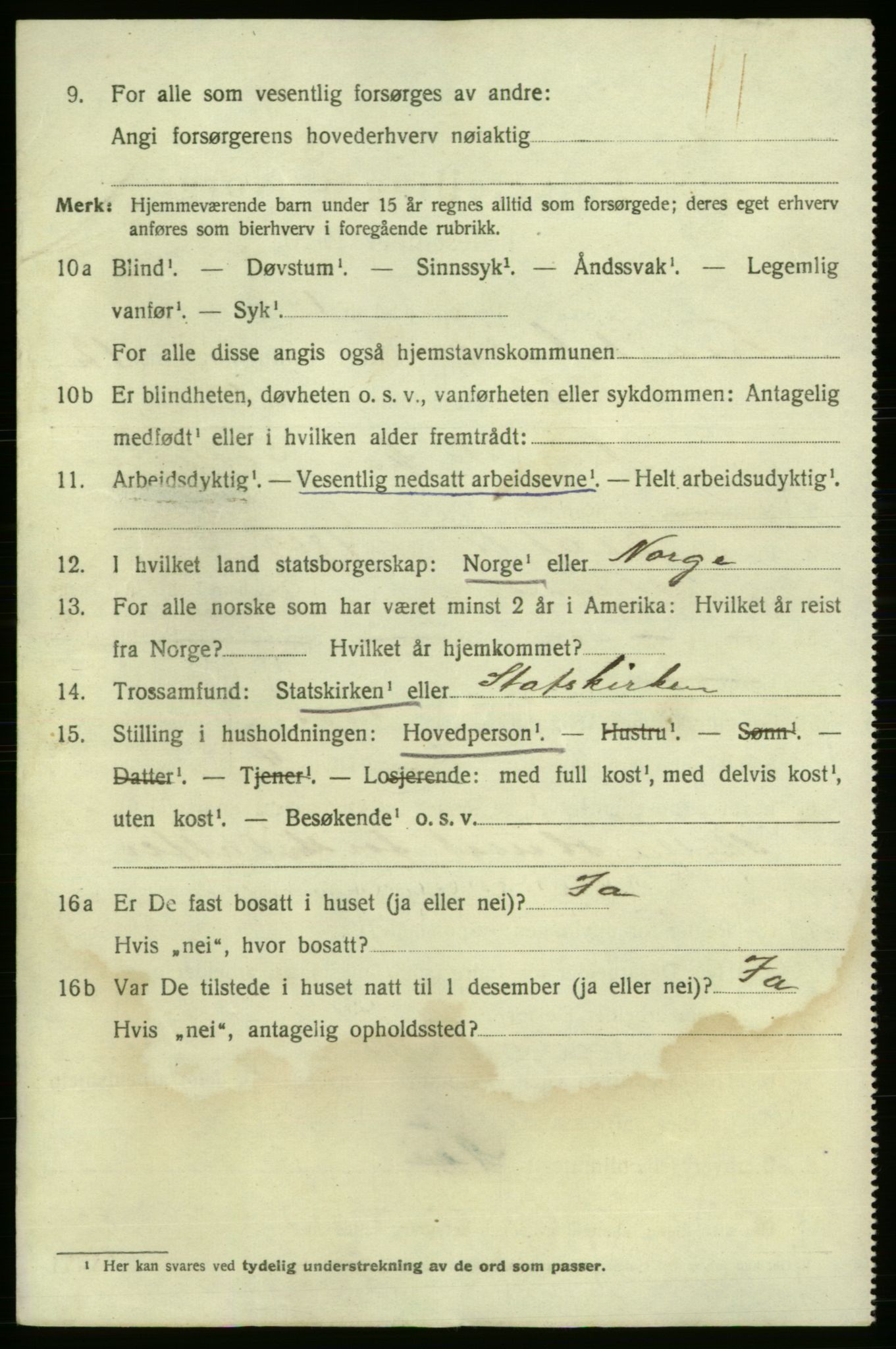 SAO, 1920 census for Fredrikshald, 1920, p. 20660