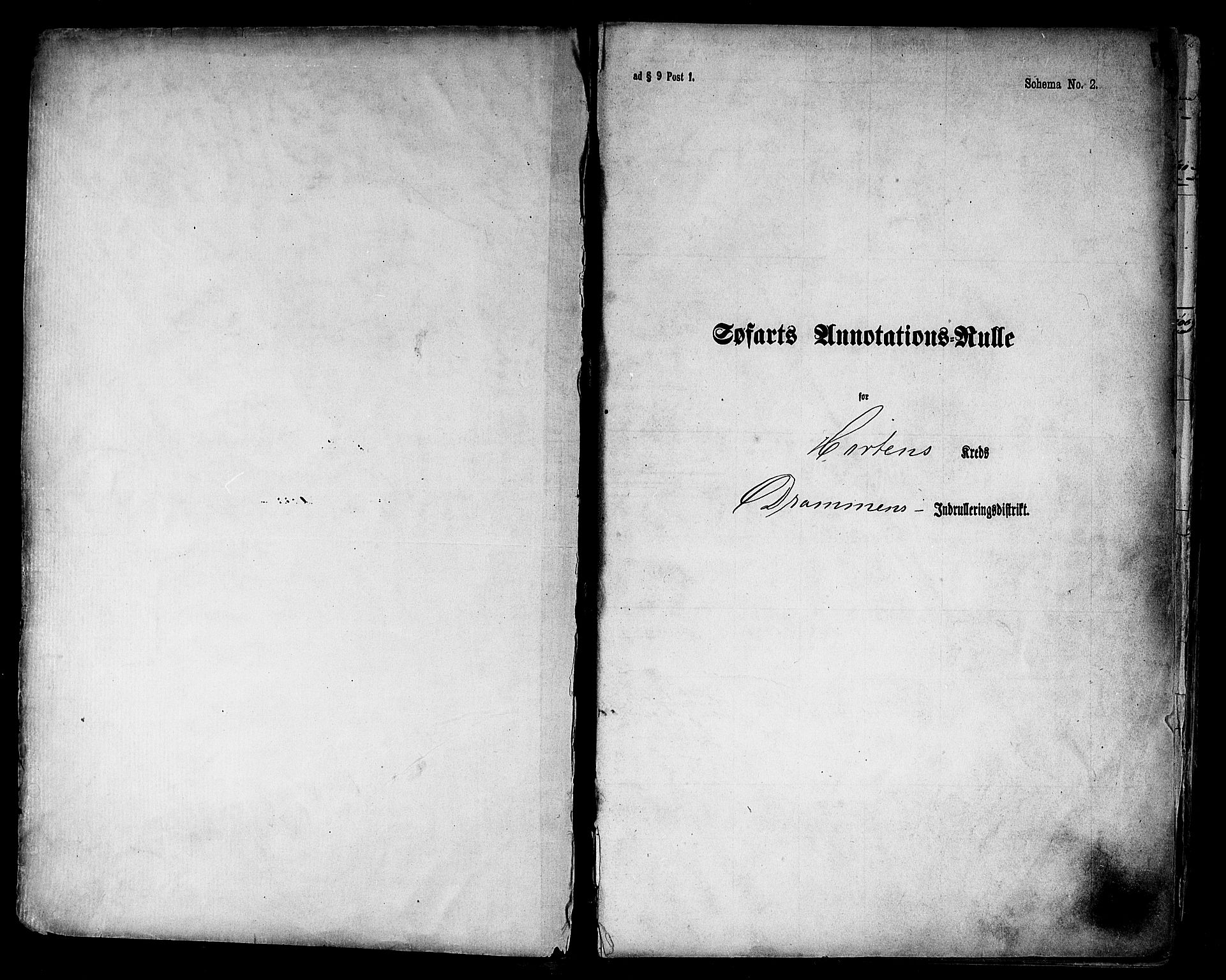 Horten innrulleringskontor, SAKO/A-785/F/Fb/L0002: Annotasjonsrulle, 1868-1873, p. 2