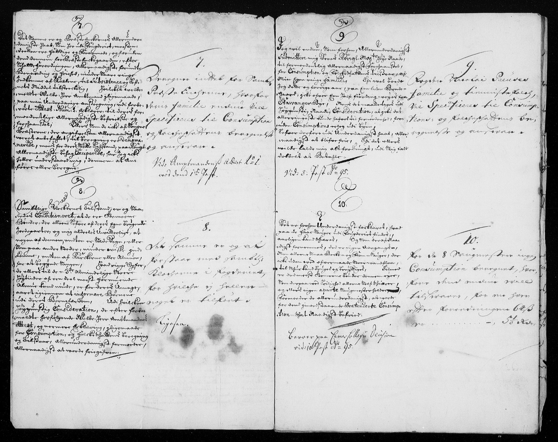 Rentekammeret inntil 1814, Reviderte regnskaper, Fogderegnskap, AV/RA-EA-4092/R46/L2728: Fogderegnskap Jæren og Dalane, 1694-1696, p. 524