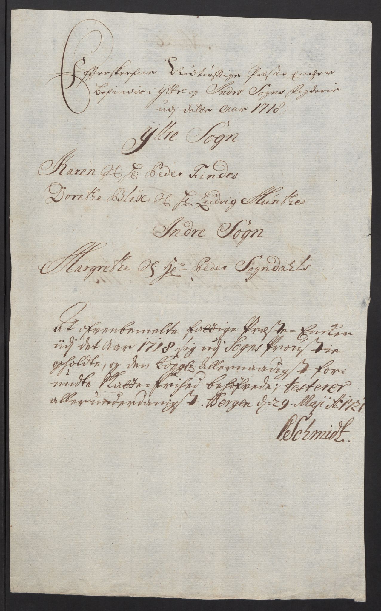 Rentekammeret inntil 1814, Reviderte regnskaper, Fogderegnskap, AV/RA-EA-4092/R52/L3321: Fogderegnskap Sogn, 1717-1718, p. 713