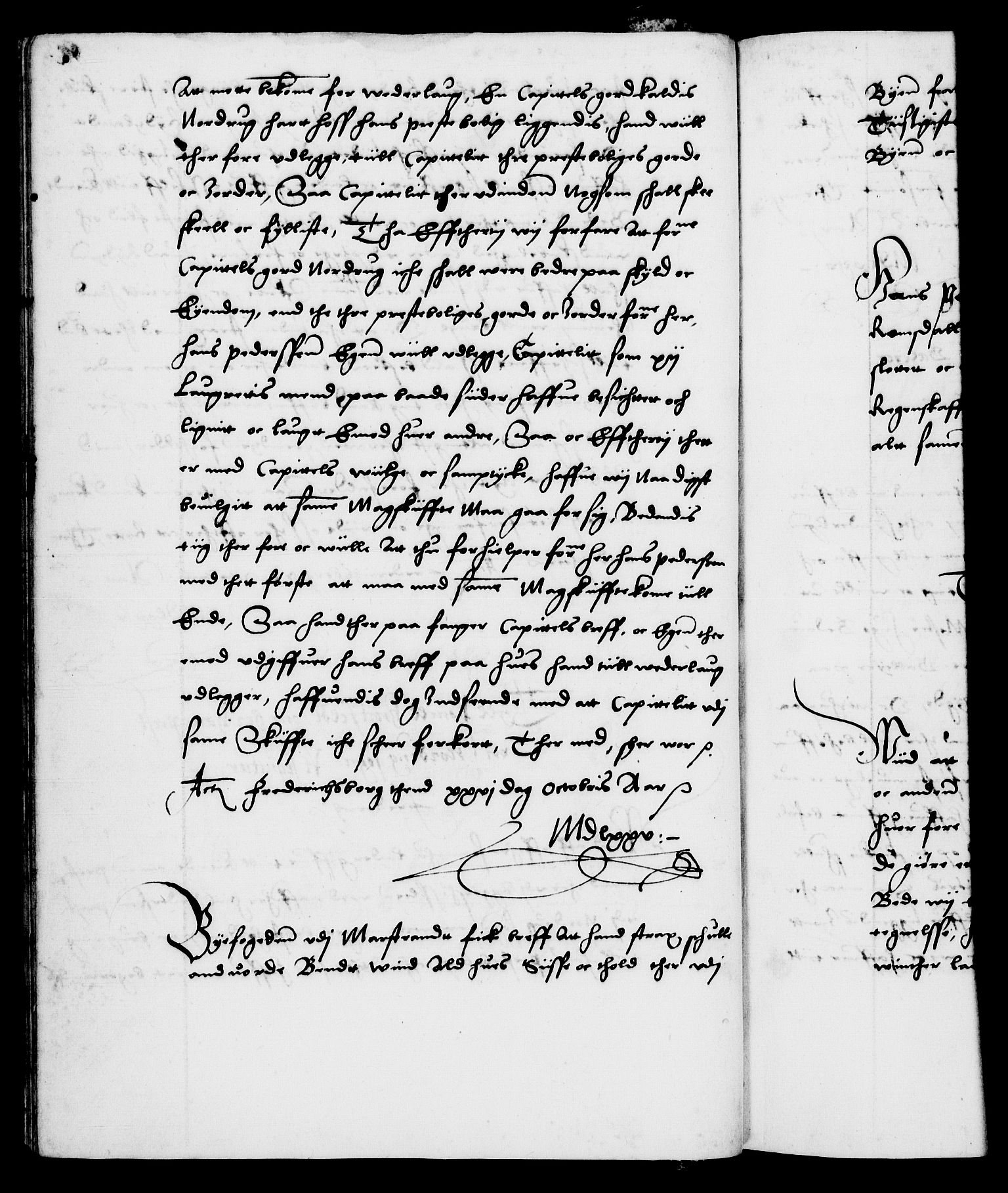 Danske Kanselli 1572-1799, AV/RA-EA-3023/F/Fc/Fca/Fcab/L0001: Norske tegnelser (mikrofilm), 1572-1588, p. 83b
