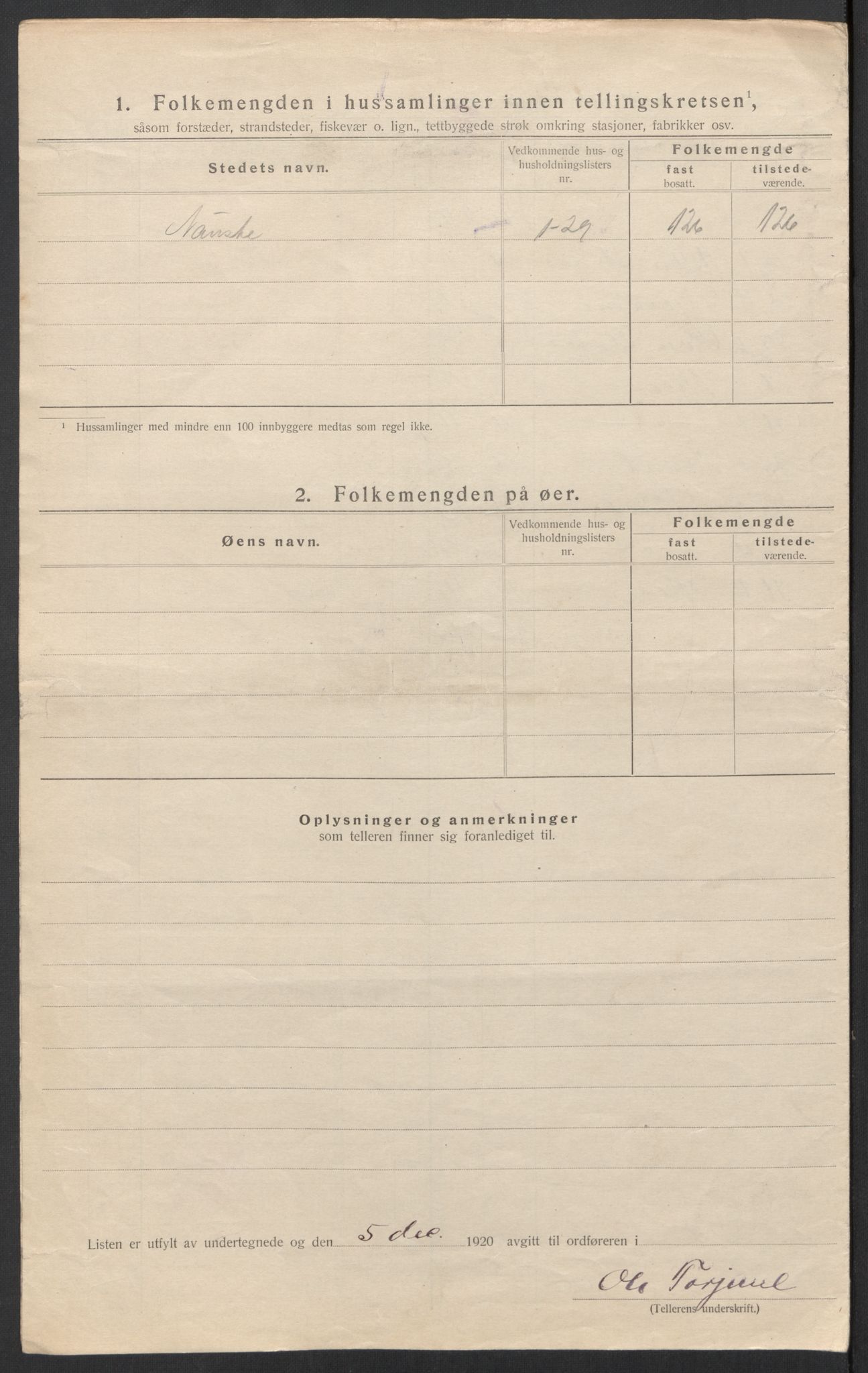 SAT, 1920 census for Eresfjord og Vistdal, 1920, p. 22