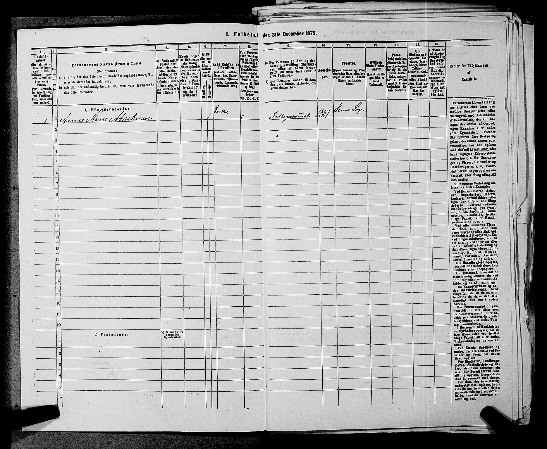 SAKO, 1875 census for 0721P Sem, 1875, p. 1543