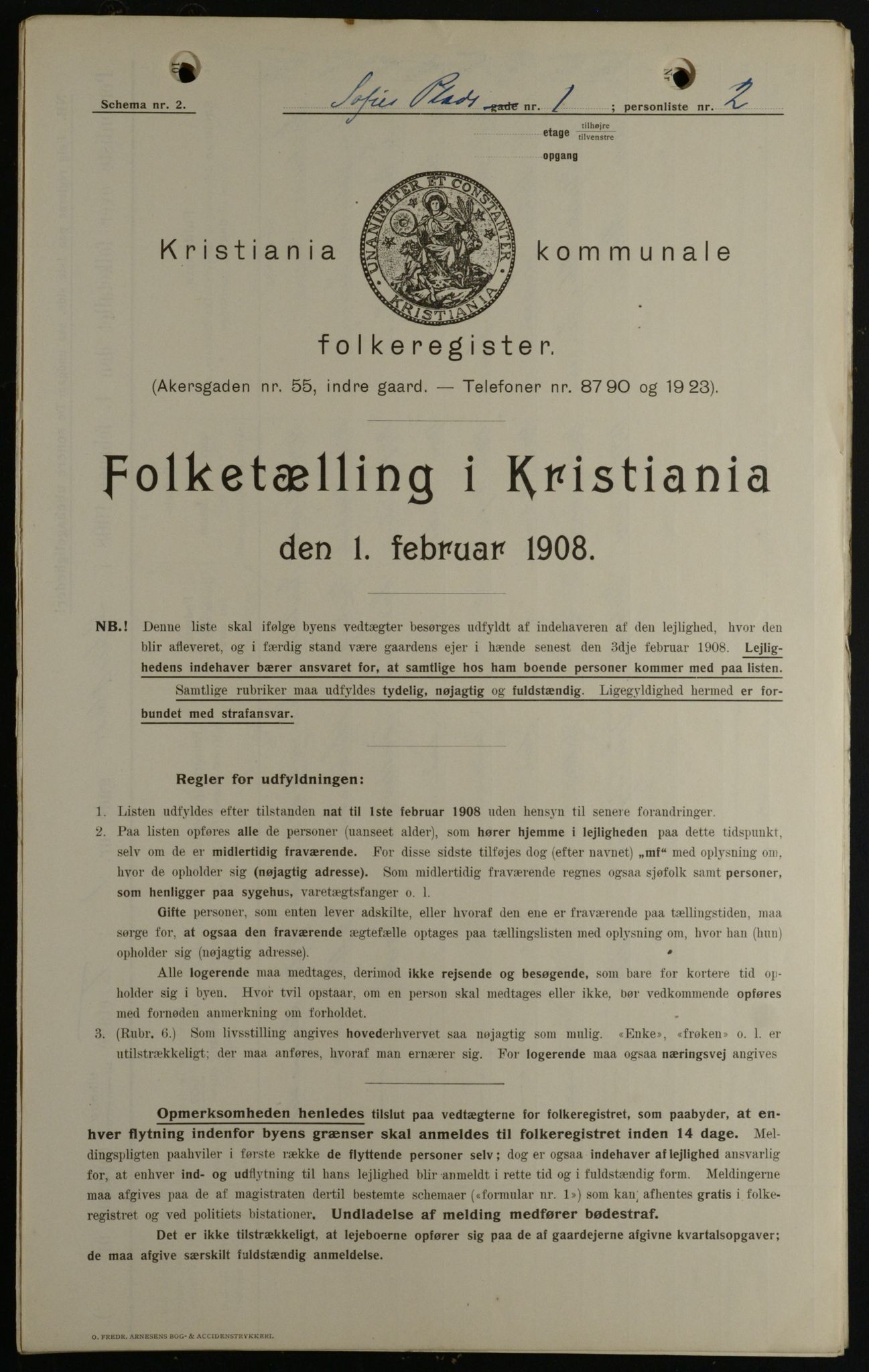 OBA, Municipal Census 1908 for Kristiania, 1908, p. 89528