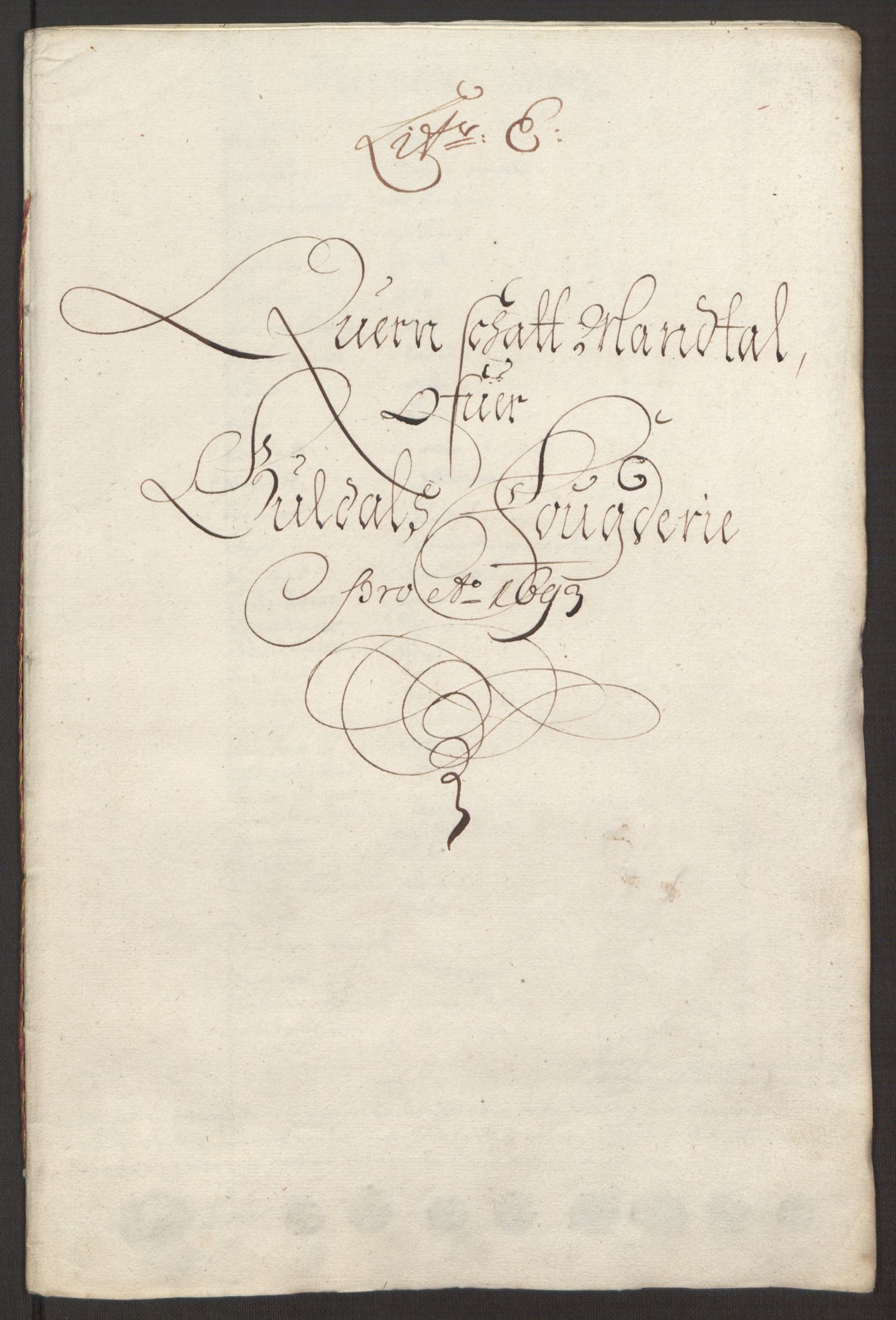 Rentekammeret inntil 1814, Reviderte regnskaper, Fogderegnskap, RA/EA-4092/R59/L3943: Fogderegnskap Gauldal, 1693, p. 87