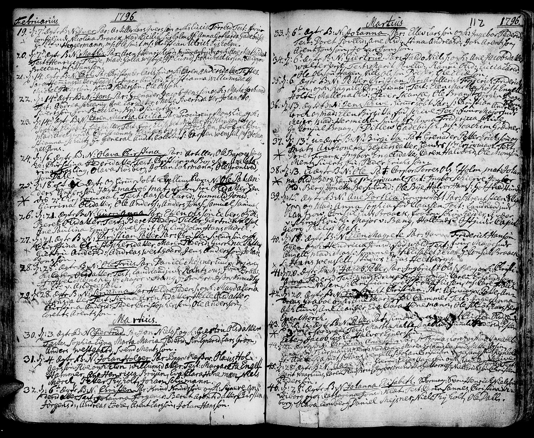 Ministerialprotokoller, klokkerbøker og fødselsregistre - Sør-Trøndelag, SAT/A-1456/601/L0039: Parish register (official) no. 601A07, 1770-1819, p. 112