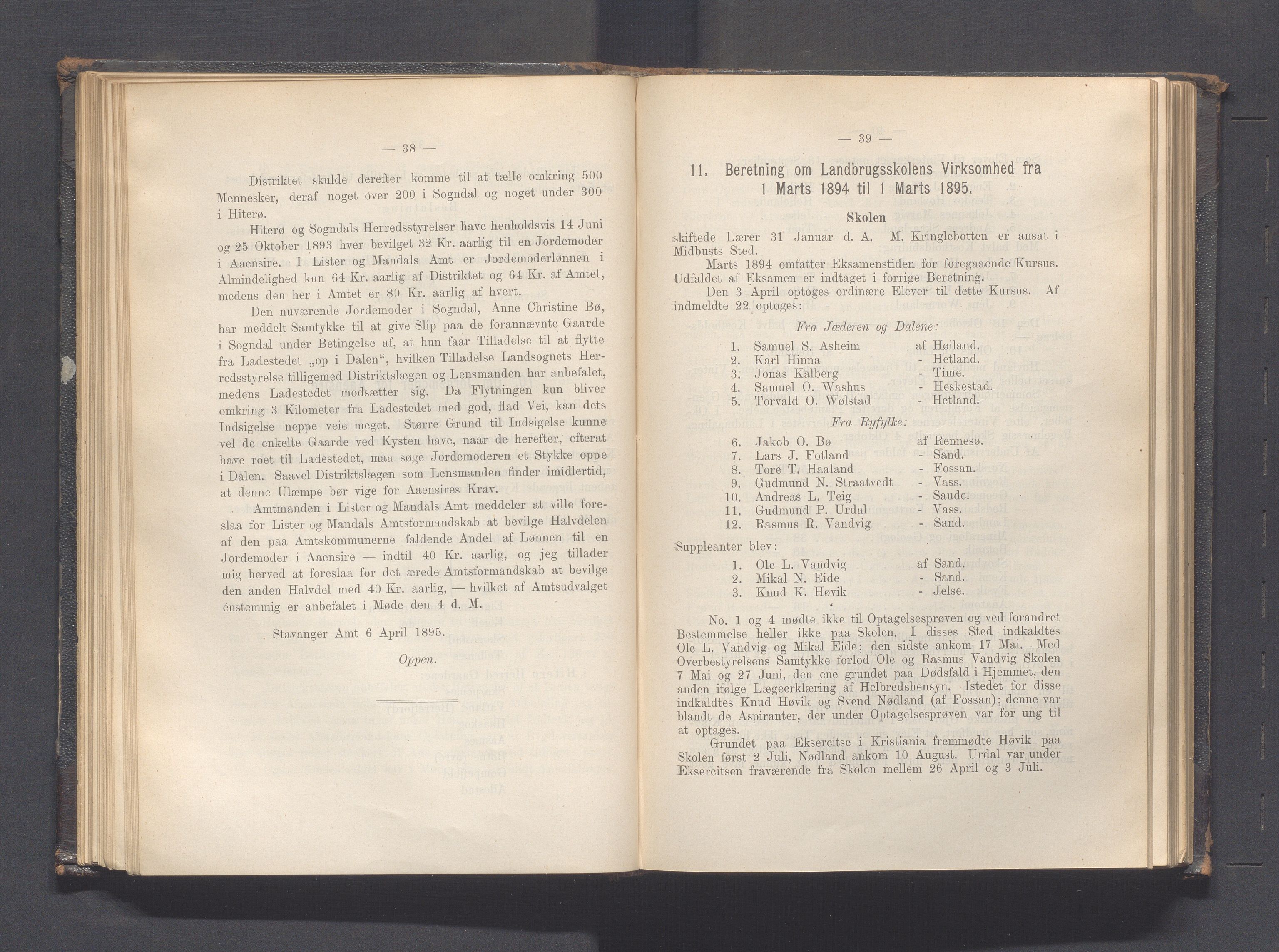 Rogaland fylkeskommune - Fylkesrådmannen , IKAR/A-900/A, 1895, p. 93