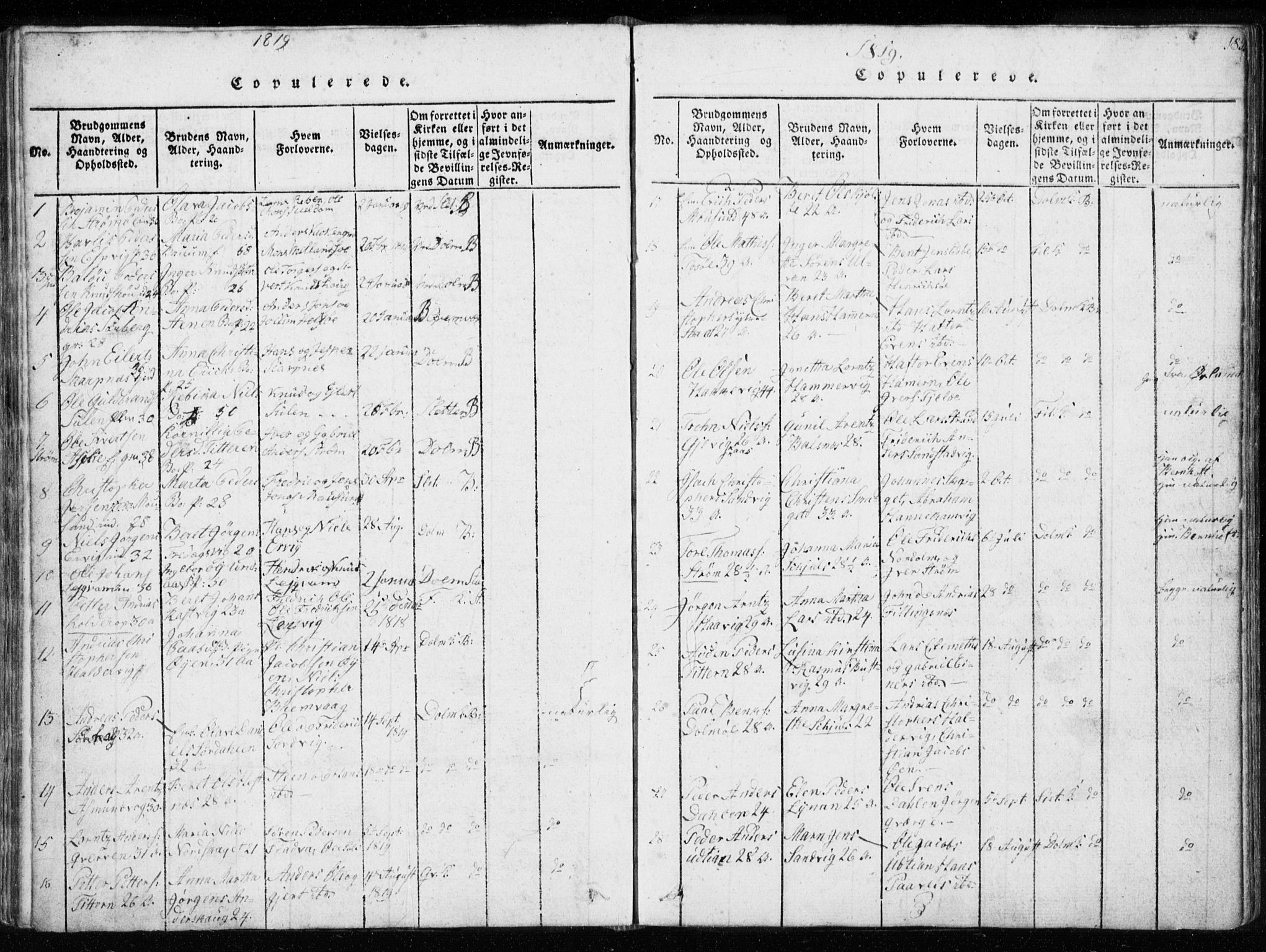 Ministerialprotokoller, klokkerbøker og fødselsregistre - Sør-Trøndelag, SAT/A-1456/634/L0527: Parish register (official) no. 634A03, 1818-1826, p. 185