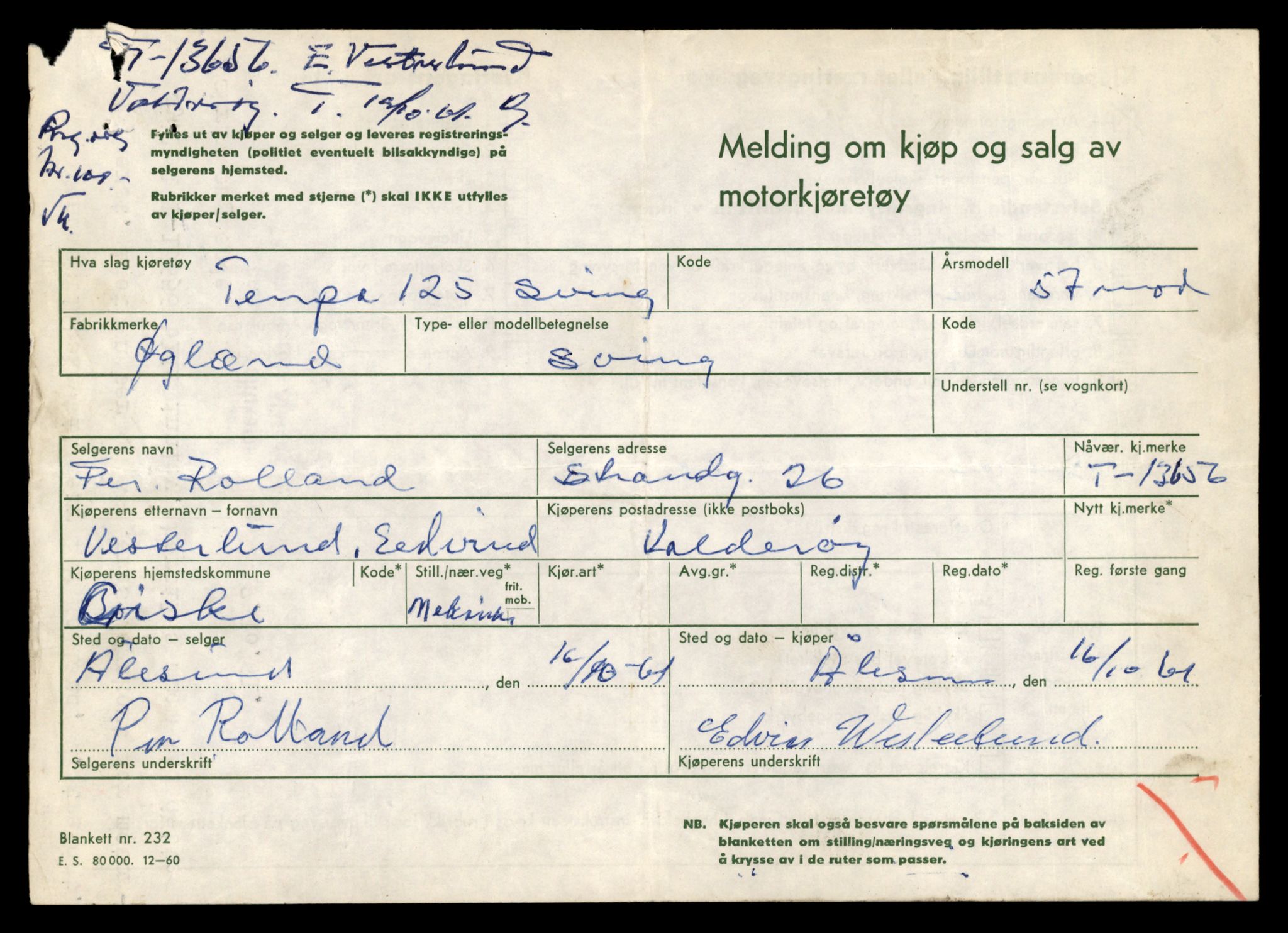 Møre og Romsdal vegkontor - Ålesund trafikkstasjon, AV/SAT-A-4099/F/Fe/L0040: Registreringskort for kjøretøy T 13531 - T 13709, 1927-1998, p. 2171