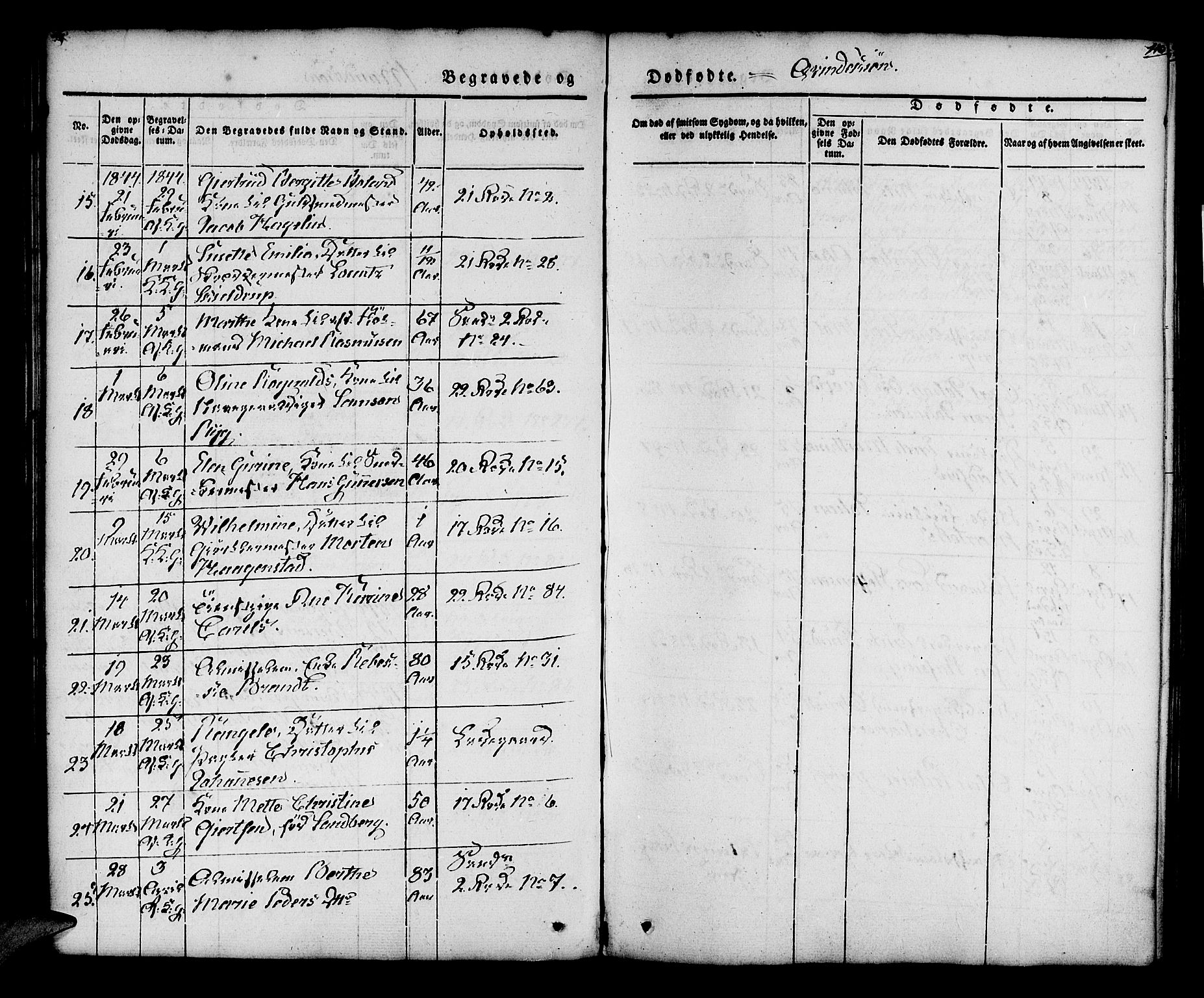 Korskirken sokneprestembete, AV/SAB-A-76101/H/Hab: Parish register (copy) no. E 1, 1837-1851, p. 110