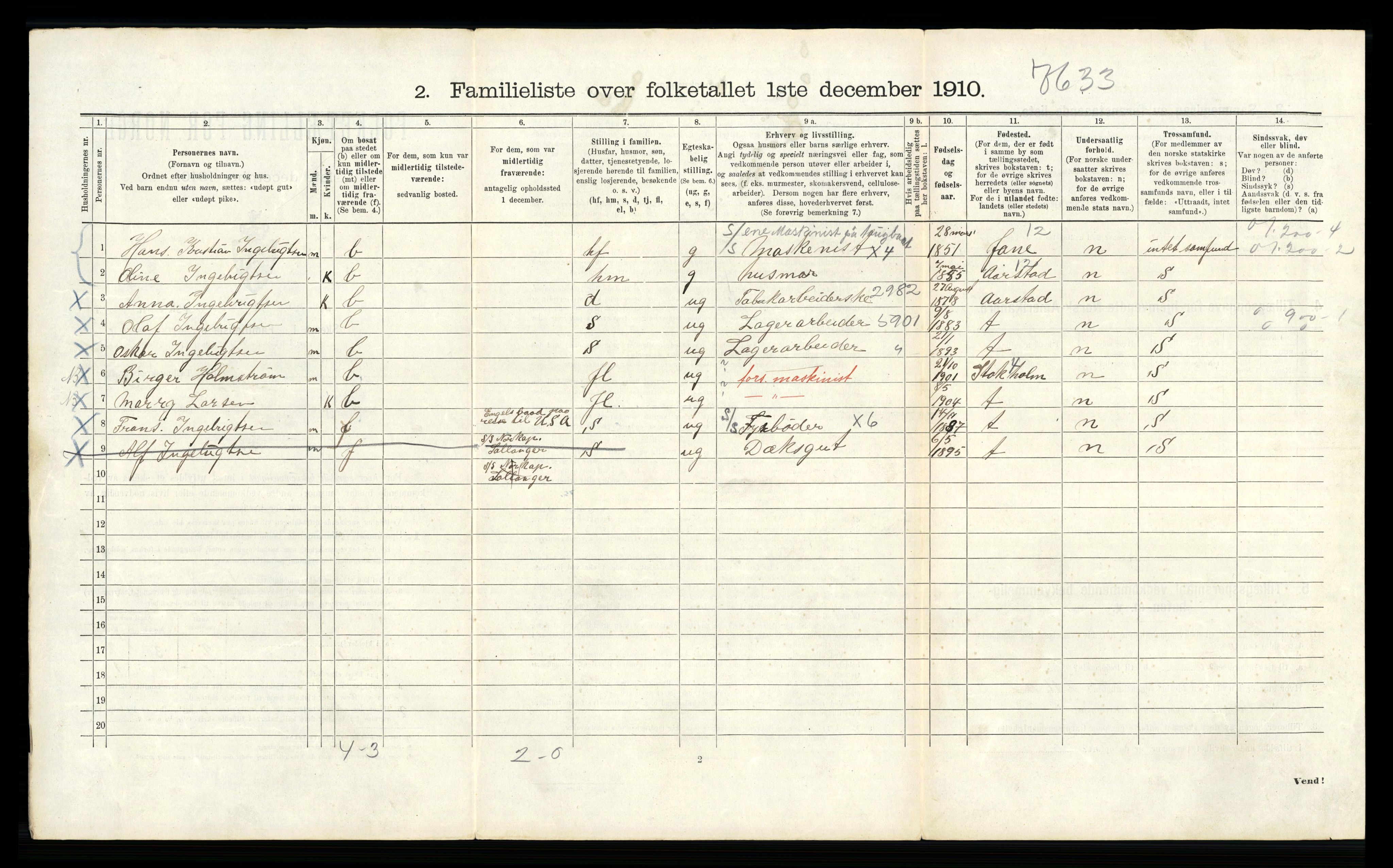RA, 1910 census for Bergen, 1910, p. 41180
