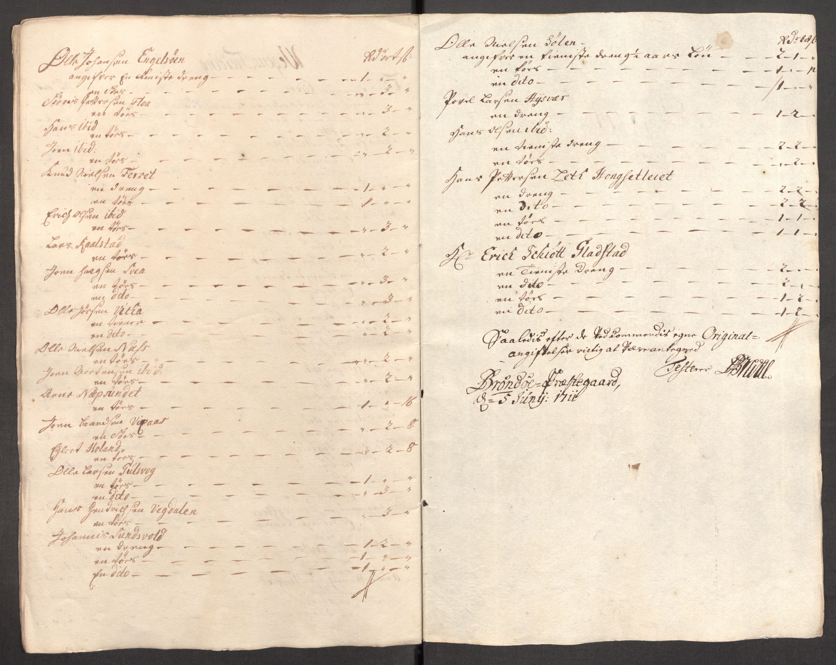 Rentekammeret inntil 1814, Reviderte regnskaper, Fogderegnskap, RA/EA-4092/R65/L4511: Fogderegnskap Helgeland, 1710-1711, p. 474