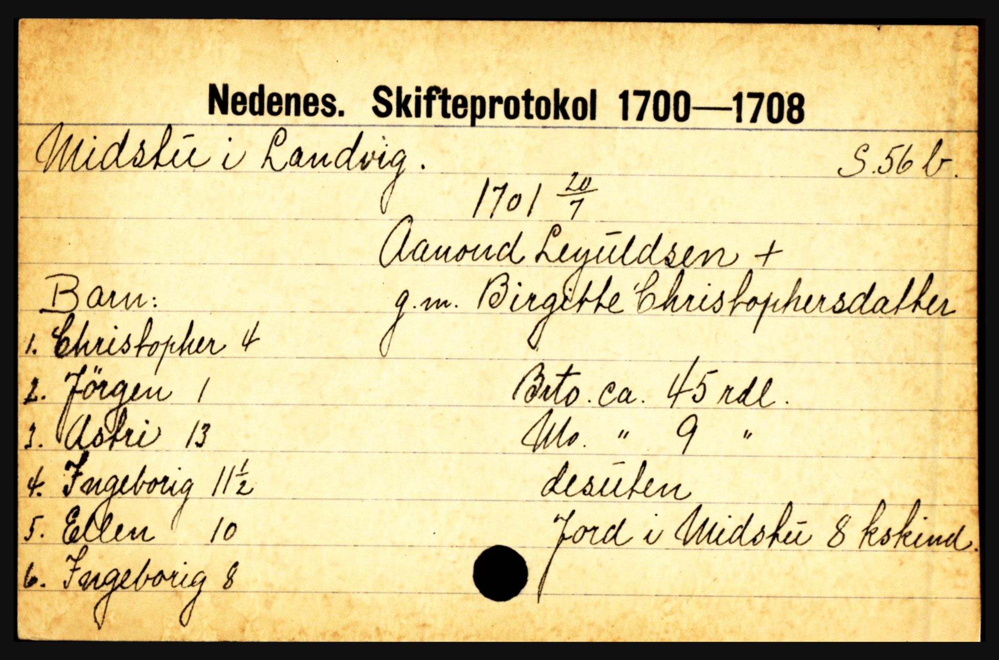 Nedenes sorenskriveri før 1824, AV/SAK-1221-0007/H, p. 19795