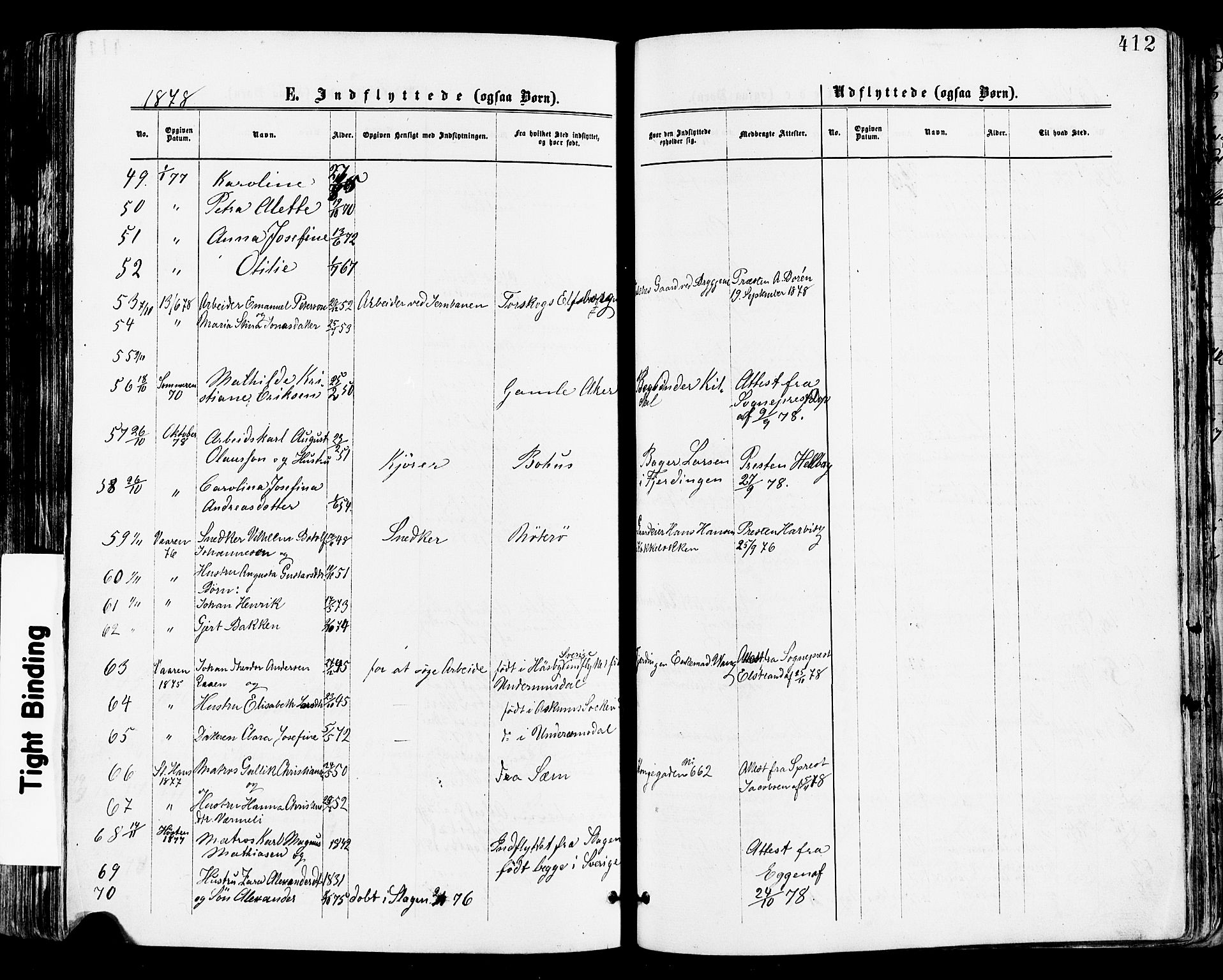 Tønsberg kirkebøker, AV/SAKO-A-330/F/Fa/L0010: Parish register (official) no. I 10, 1874-1880, p. 412