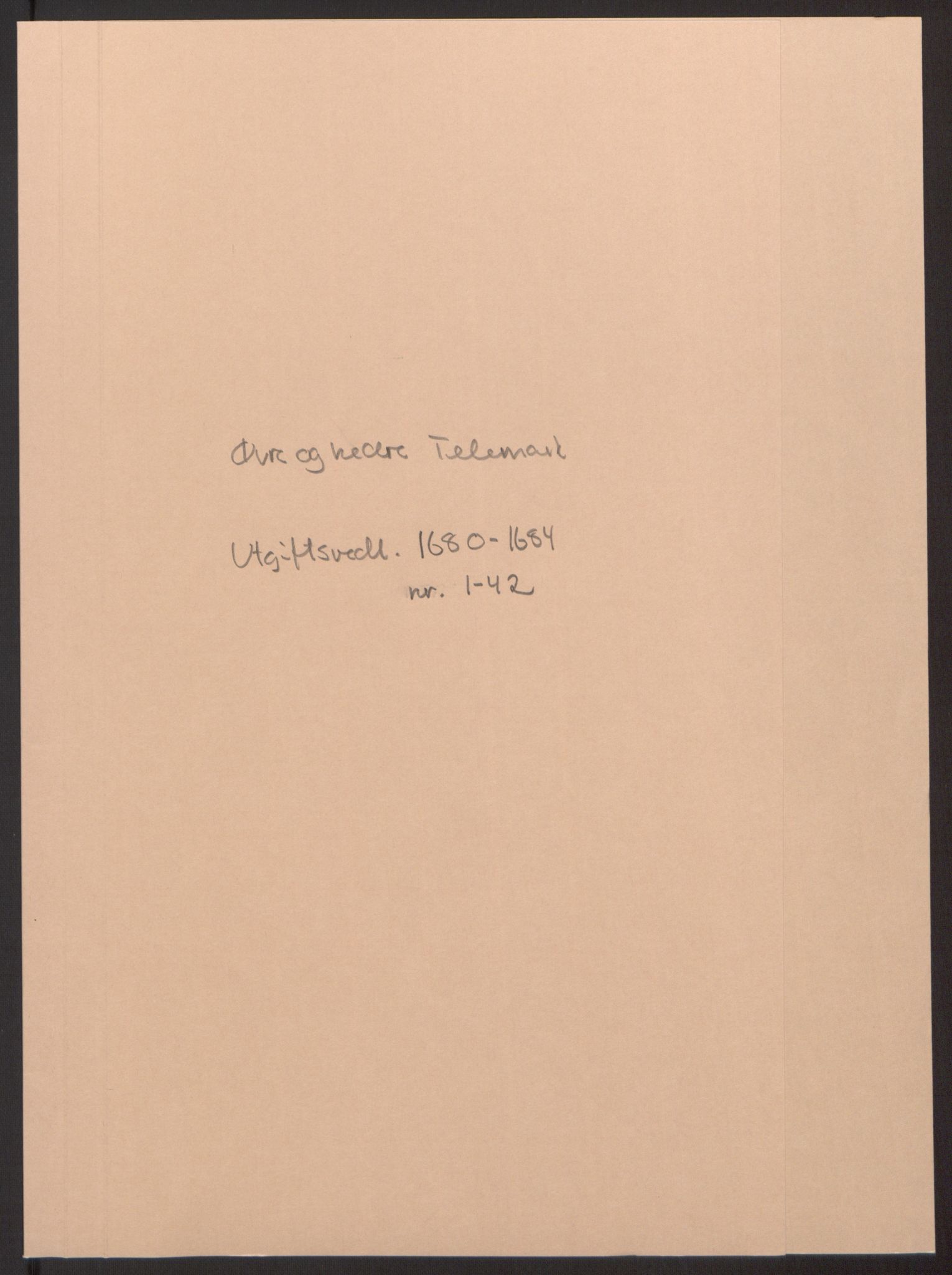Rentekammeret inntil 1814, Reviderte regnskaper, Fogderegnskap, RA/EA-4092/R35/L2081: Fogderegnskap Øvre og Nedre Telemark, 1680-1684, p. 343