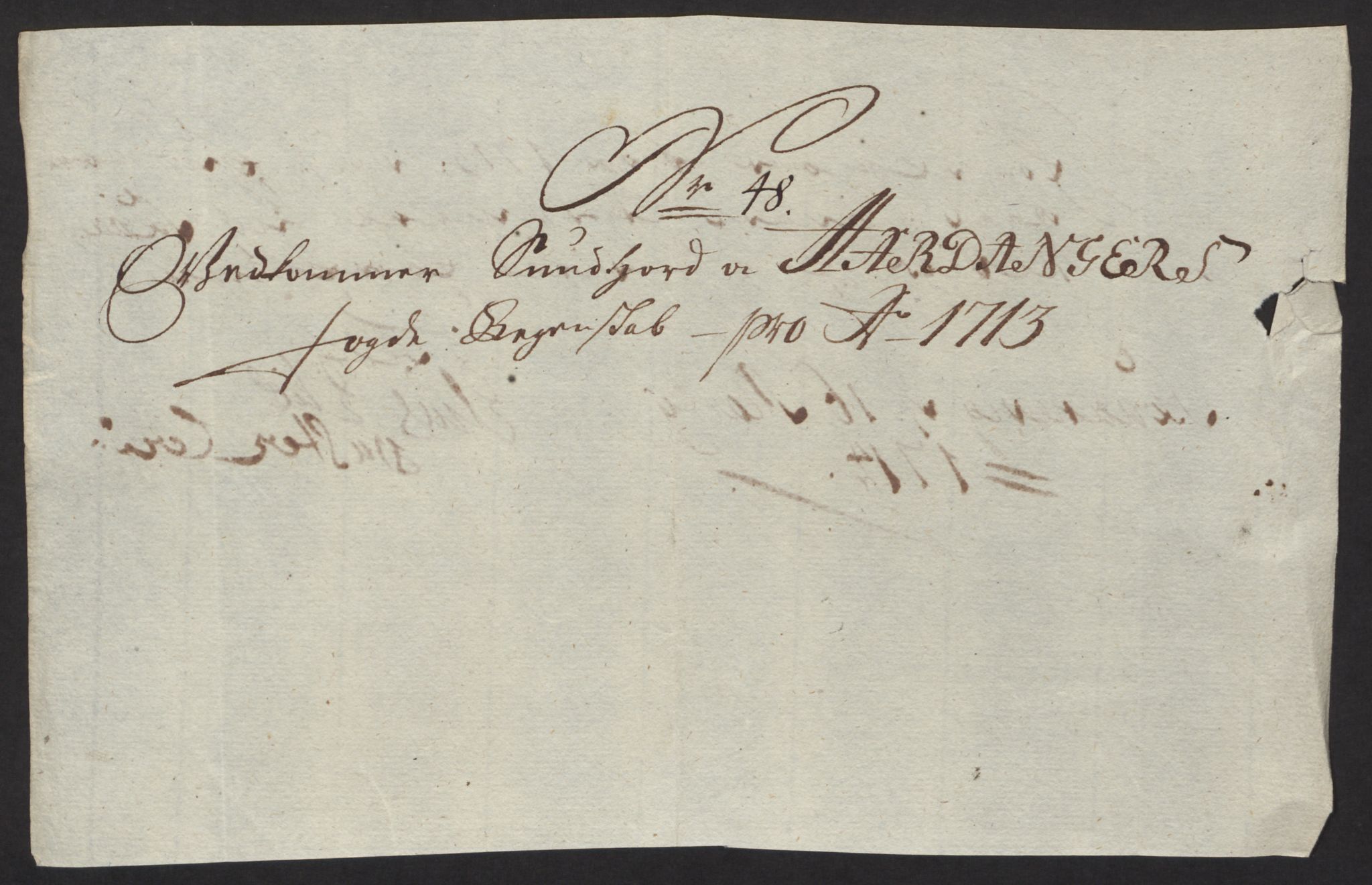 Rentekammeret inntil 1814, Reviderte regnskaper, Fogderegnskap, AV/RA-EA-4092/R48/L2989: Fogderegnskap Sunnhordland og Hardanger, 1713, p. 290