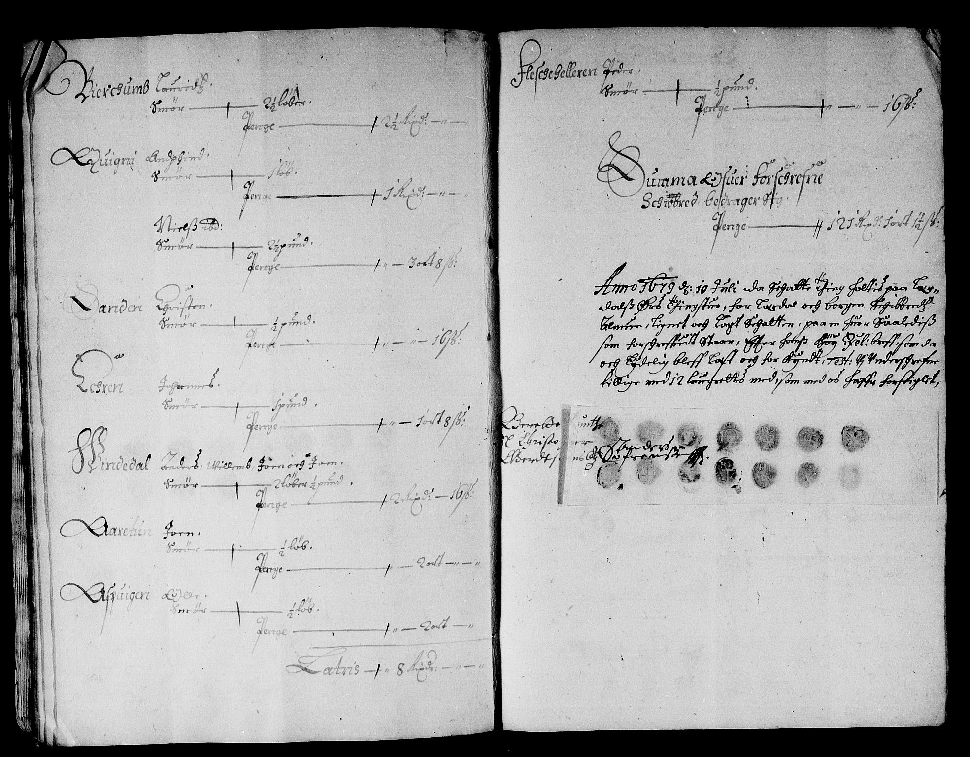 Rentekammeret inntil 1814, Reviderte regnskaper, Stiftamtstueregnskaper, Bergen stiftamt, AV/RA-EA-6043/R/Rc/L0056: Bergen stiftamt, 1678-1679