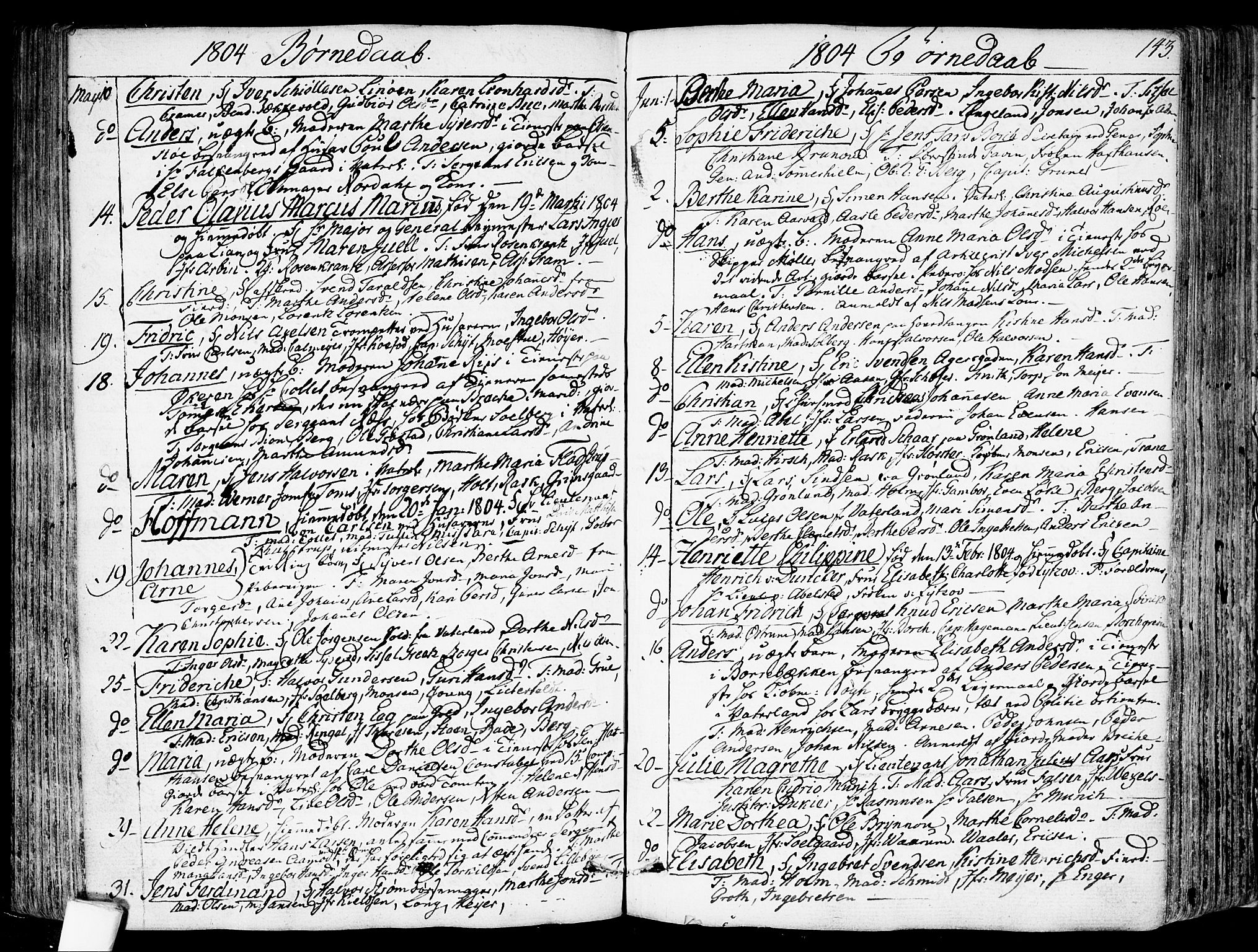 Garnisonsmenigheten Kirkebøker, AV/SAO-A-10846/F/Fa/L0003: Parish register (official) no. 3, 1777-1809, p. 143