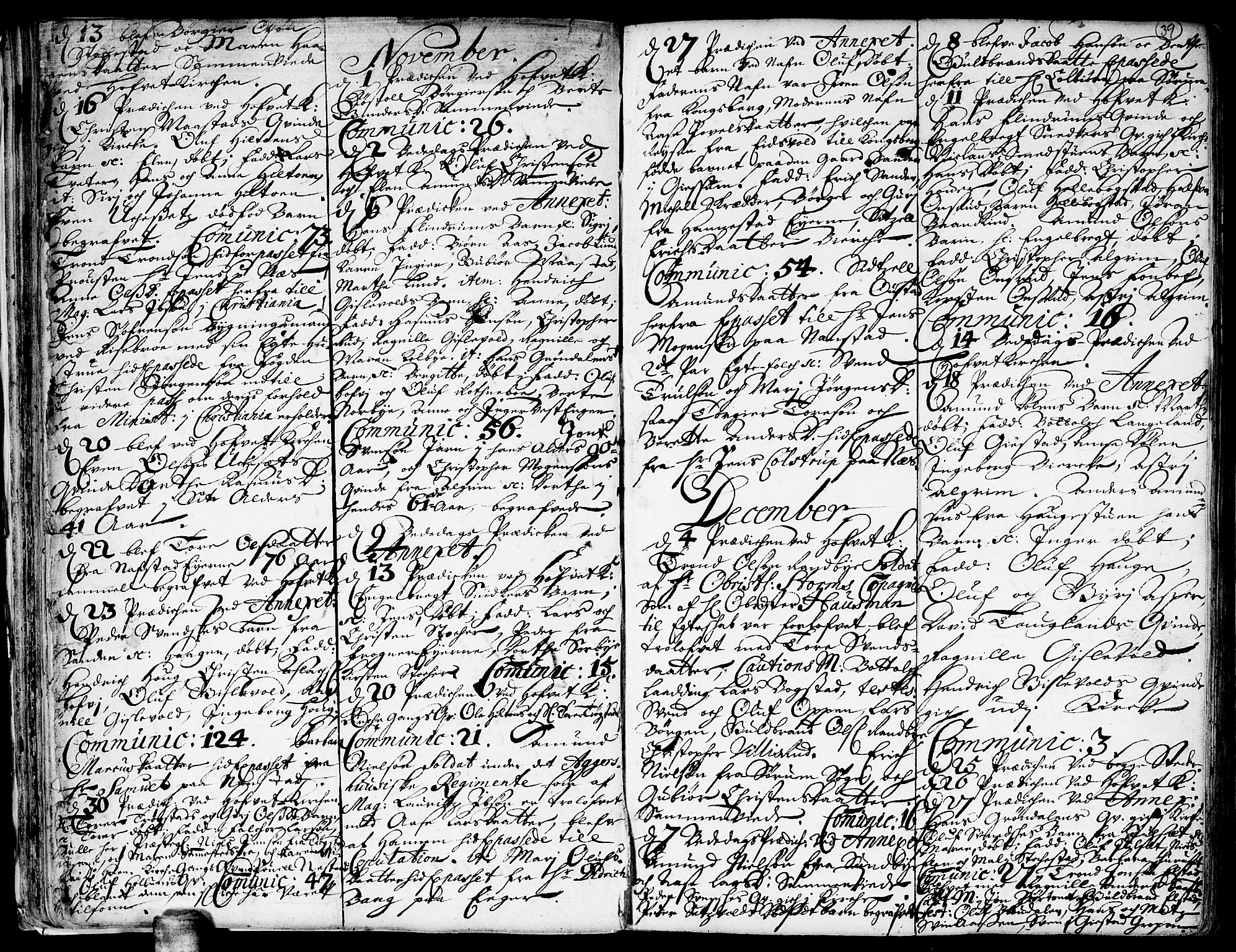 Ullensaker prestekontor Kirkebøker, AV/SAO-A-10236a/F/Fa/L0001: Parish register (official) no. I 1, 1689-1701, p. 39