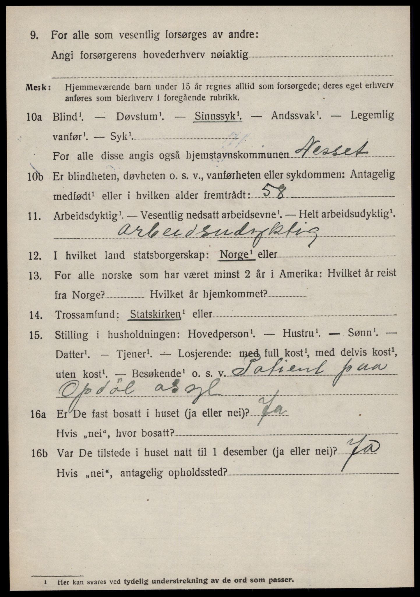 SAT, 1920 census for Bolsøy, 1920, p. 7526