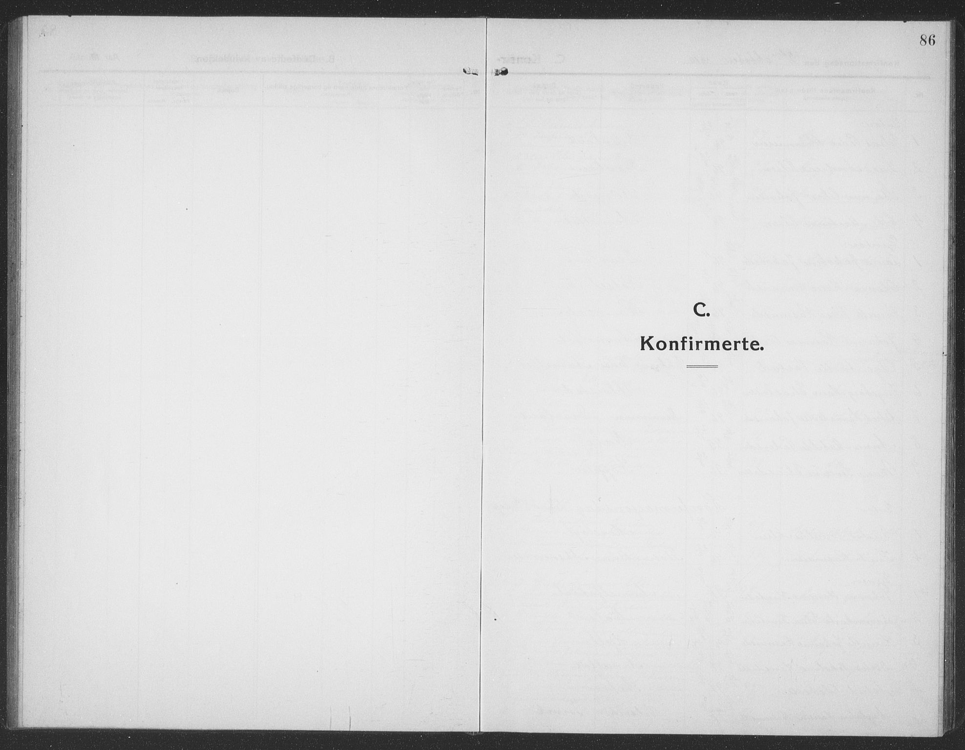 Ministerialprotokoller, klokkerbøker og fødselsregistre - Møre og Romsdal, SAT/A-1454/512/L0169: Parish register (copy) no. 512C01, 1910-1935, p. 86