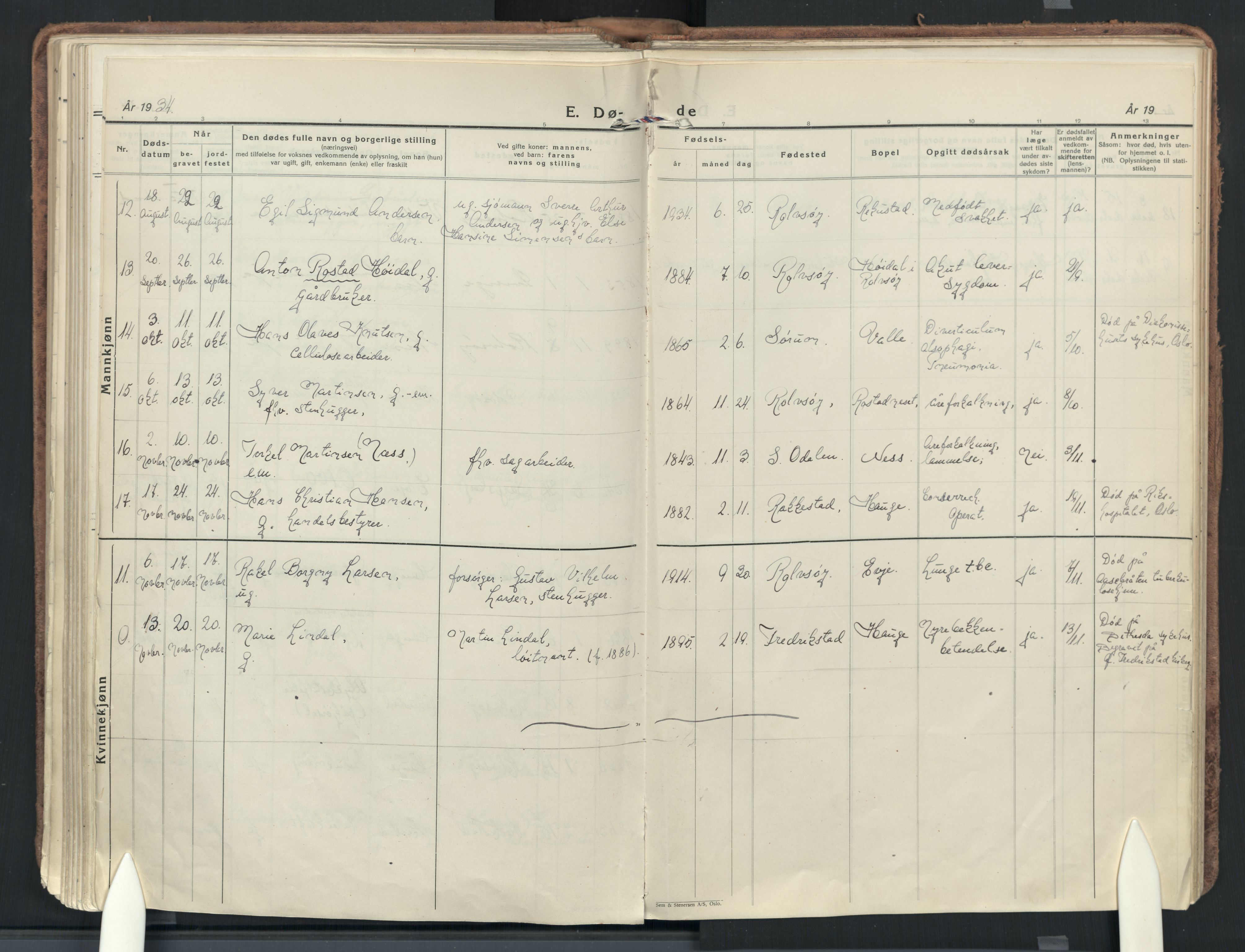 Rolvsøy prestekontor Kirkebøker, AV/SAO-A-2004/F/Fa/L0003: Parish register (official) no. 3, 1917-1935