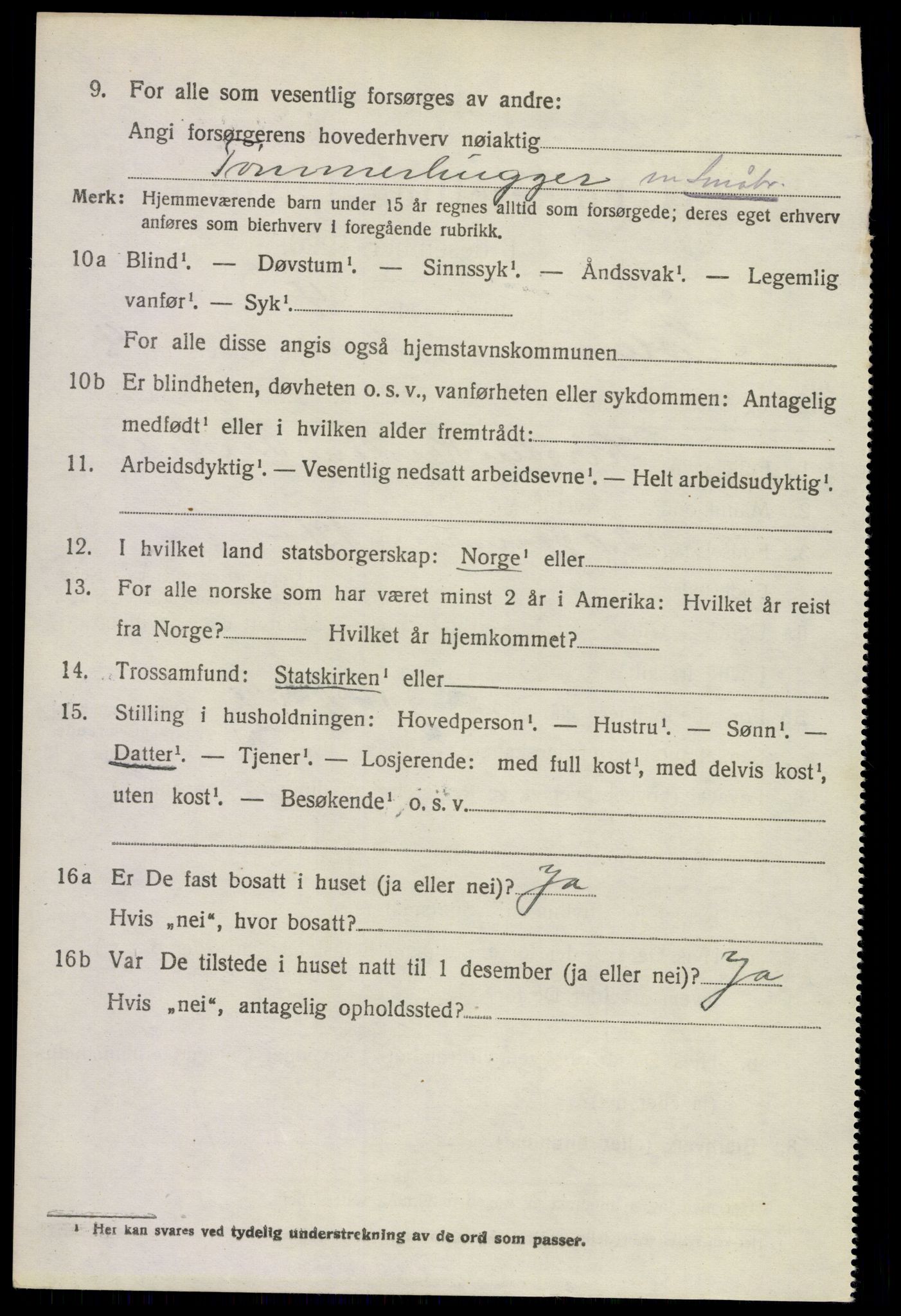 SAKO, 1920 census for Solum, 1920, p. 14629